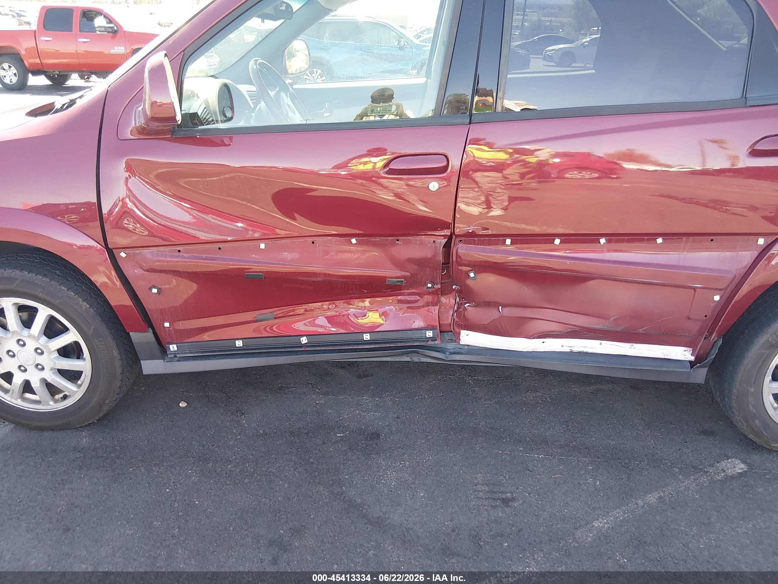 2006 Buick Rendezvous Cx Red vin: 3G5DB03L86S602459