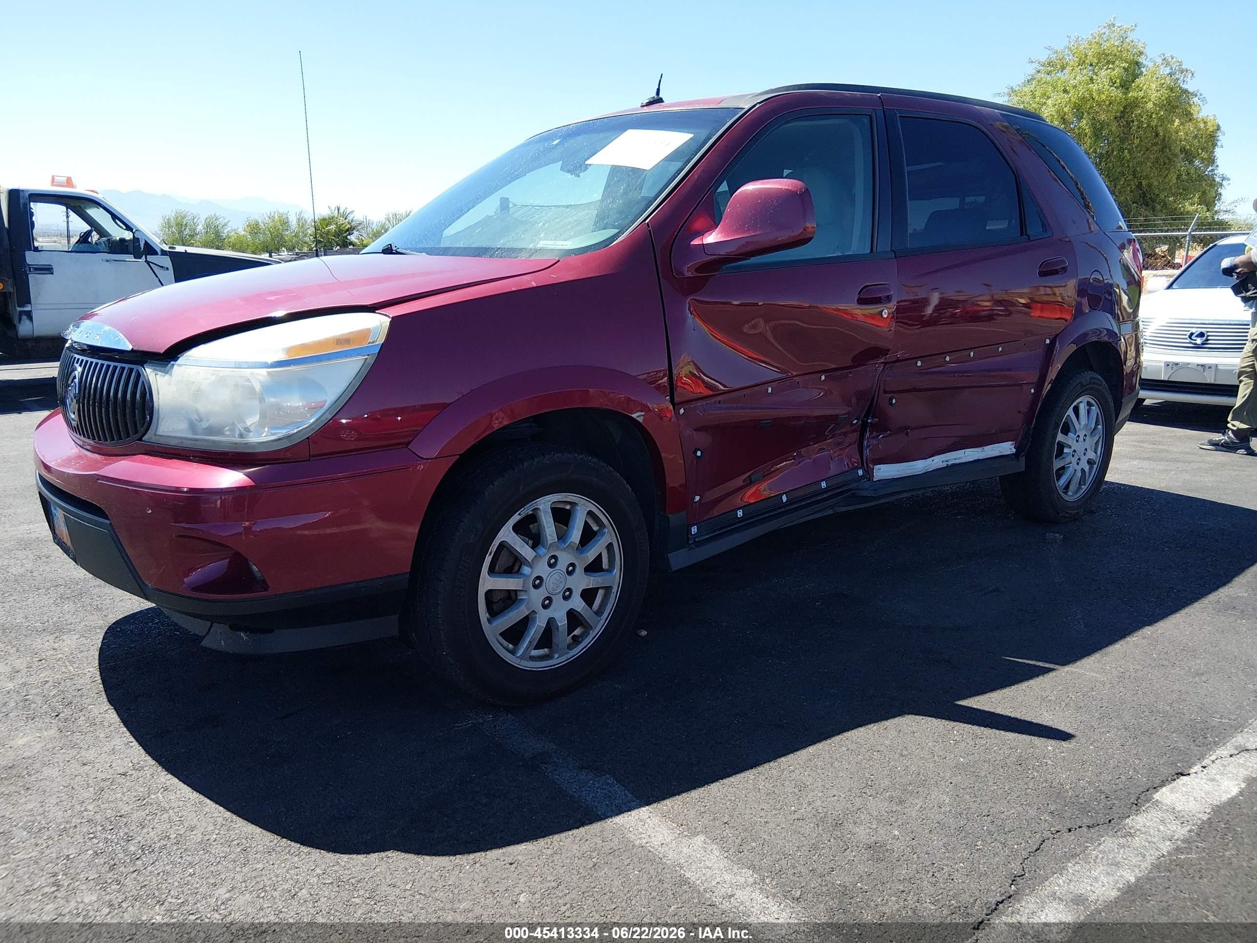2006 Buick Rendezvous Cx Red vin: 3G5DB03L86S602459