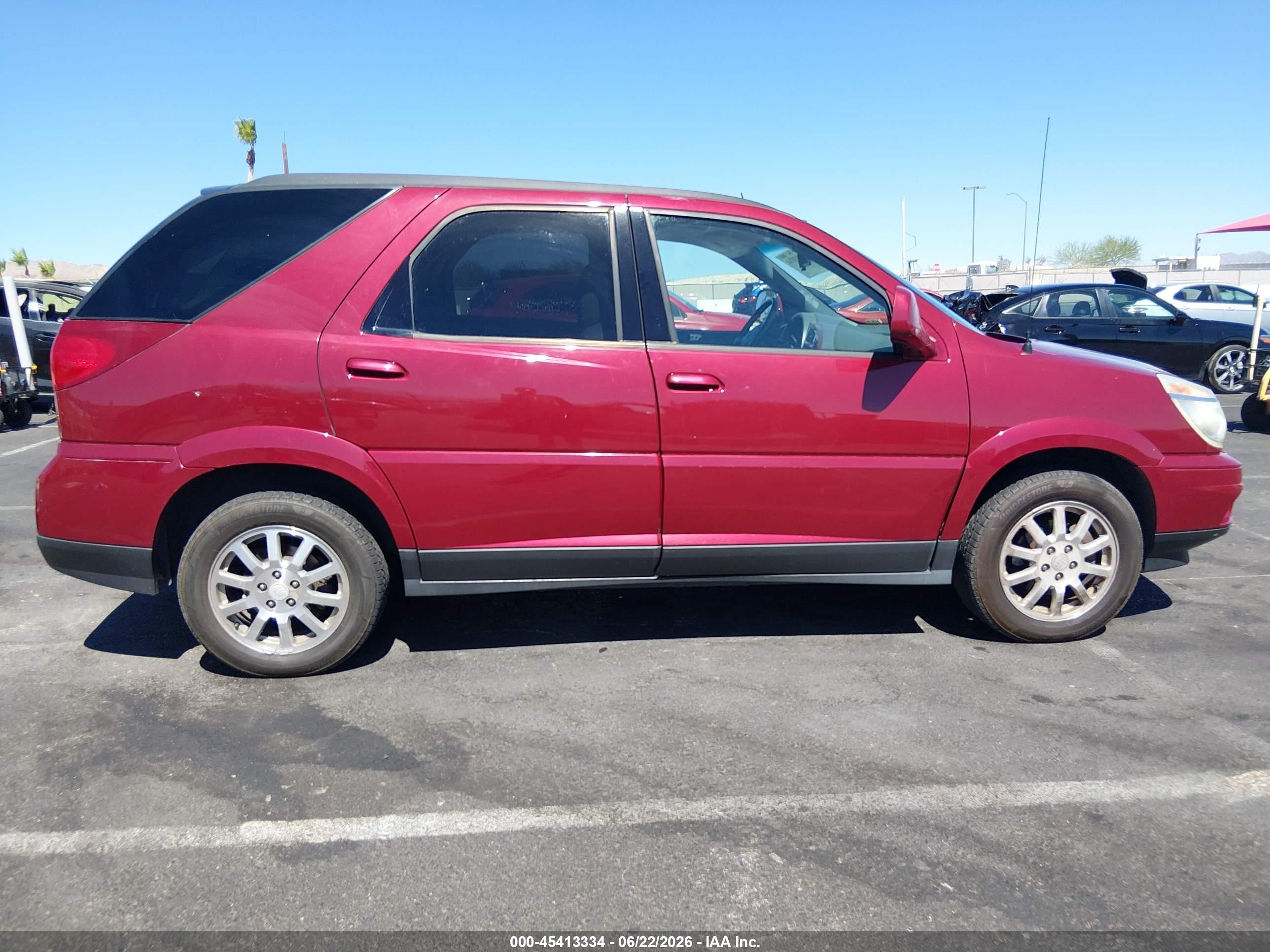 2006 Buick Rendezvous Cx Red vin: 3G5DB03L86S602459