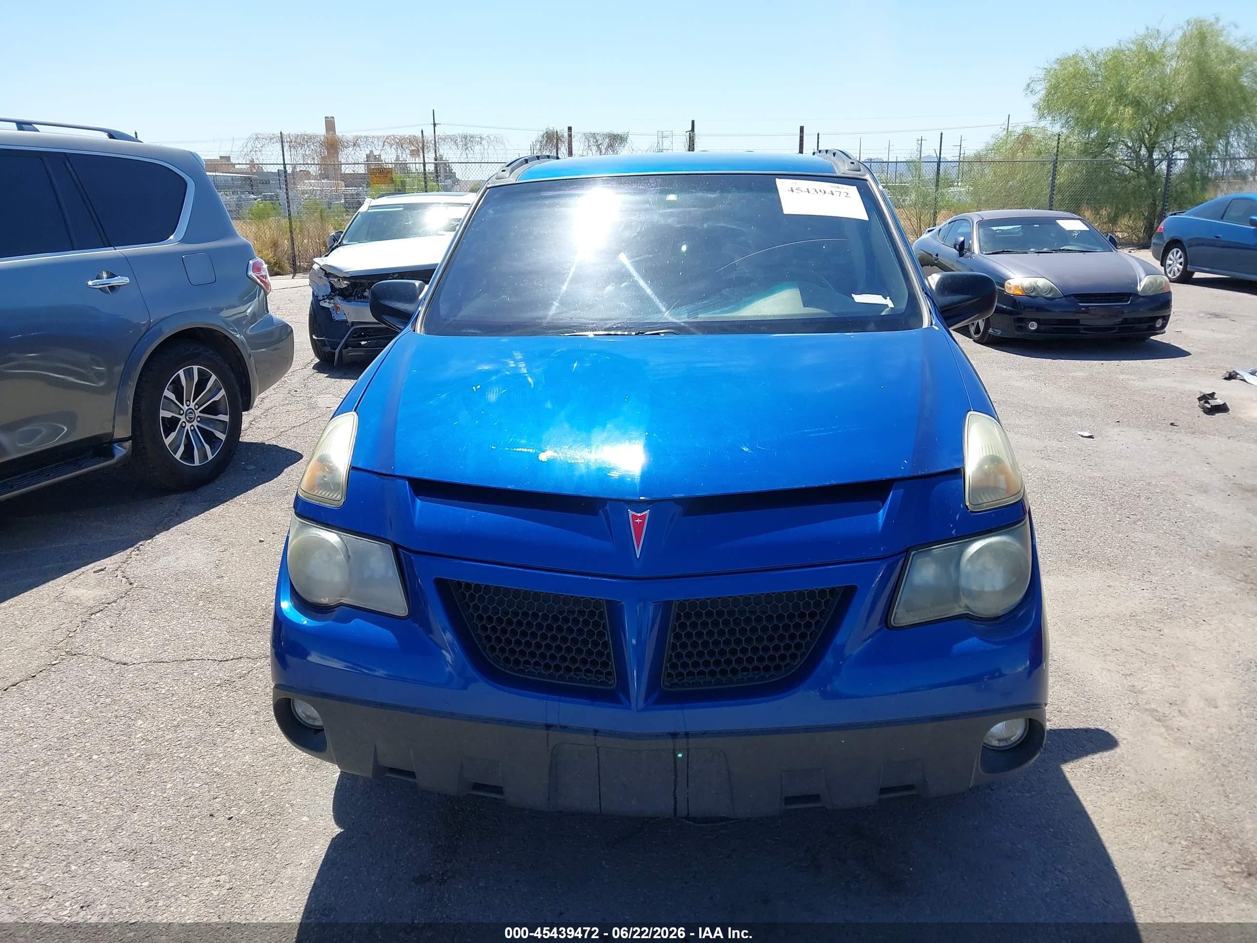 2003 Pontiac Aztek   Blue vin: 3G7DA03E13S509158