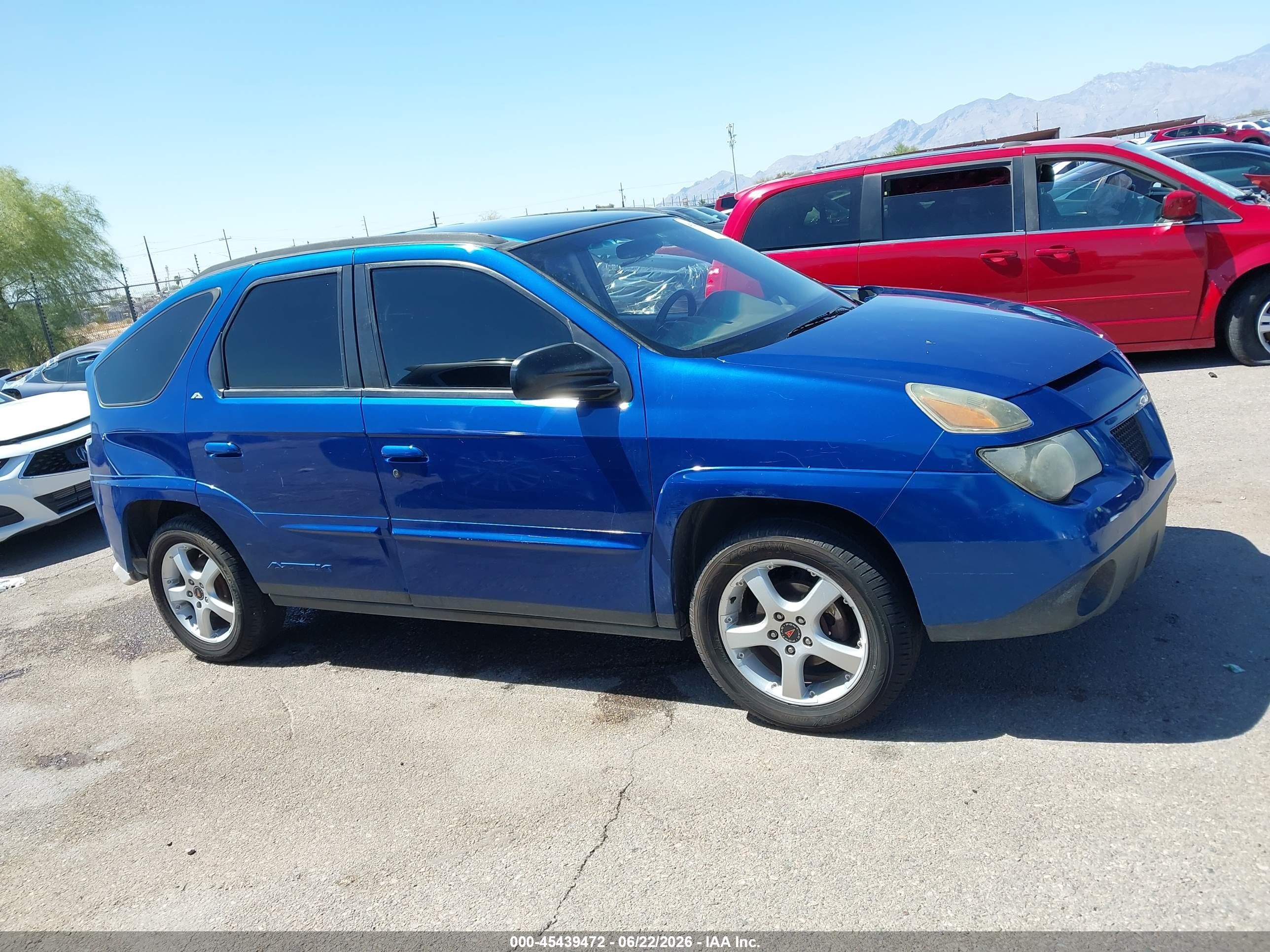 2003 Pontiac Aztek   Blue vin: 3G7DA03E13S509158