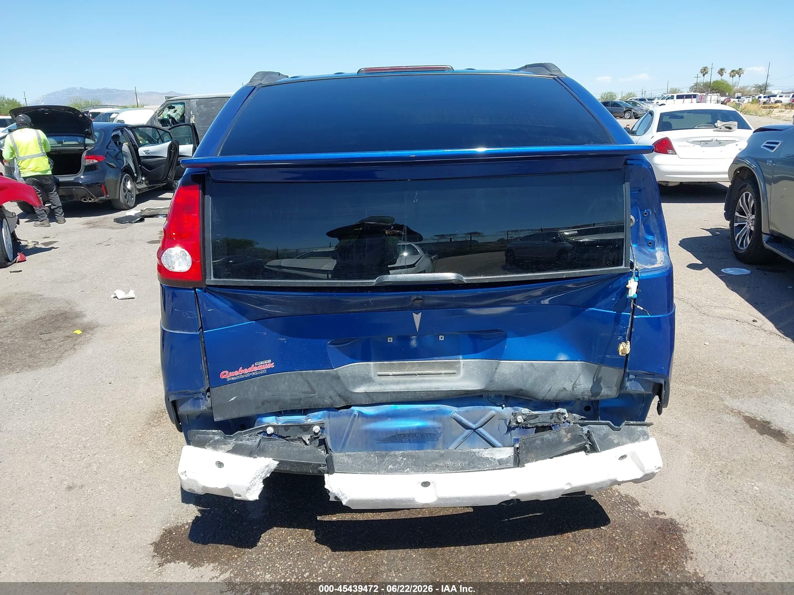 2003 Pontiac Aztek   Blue vin: 3G7DA03E13S509158