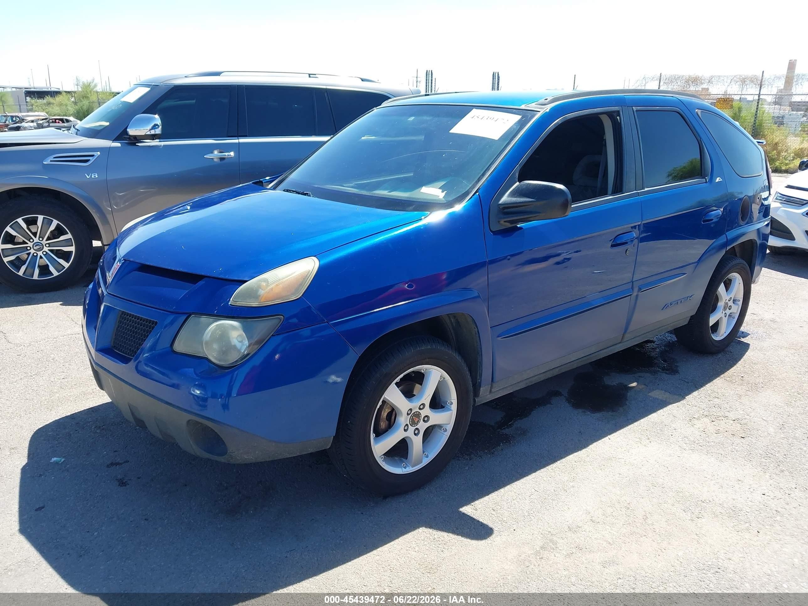 2003 Pontiac Aztek   Blue vin: 3G7DA03E13S509158