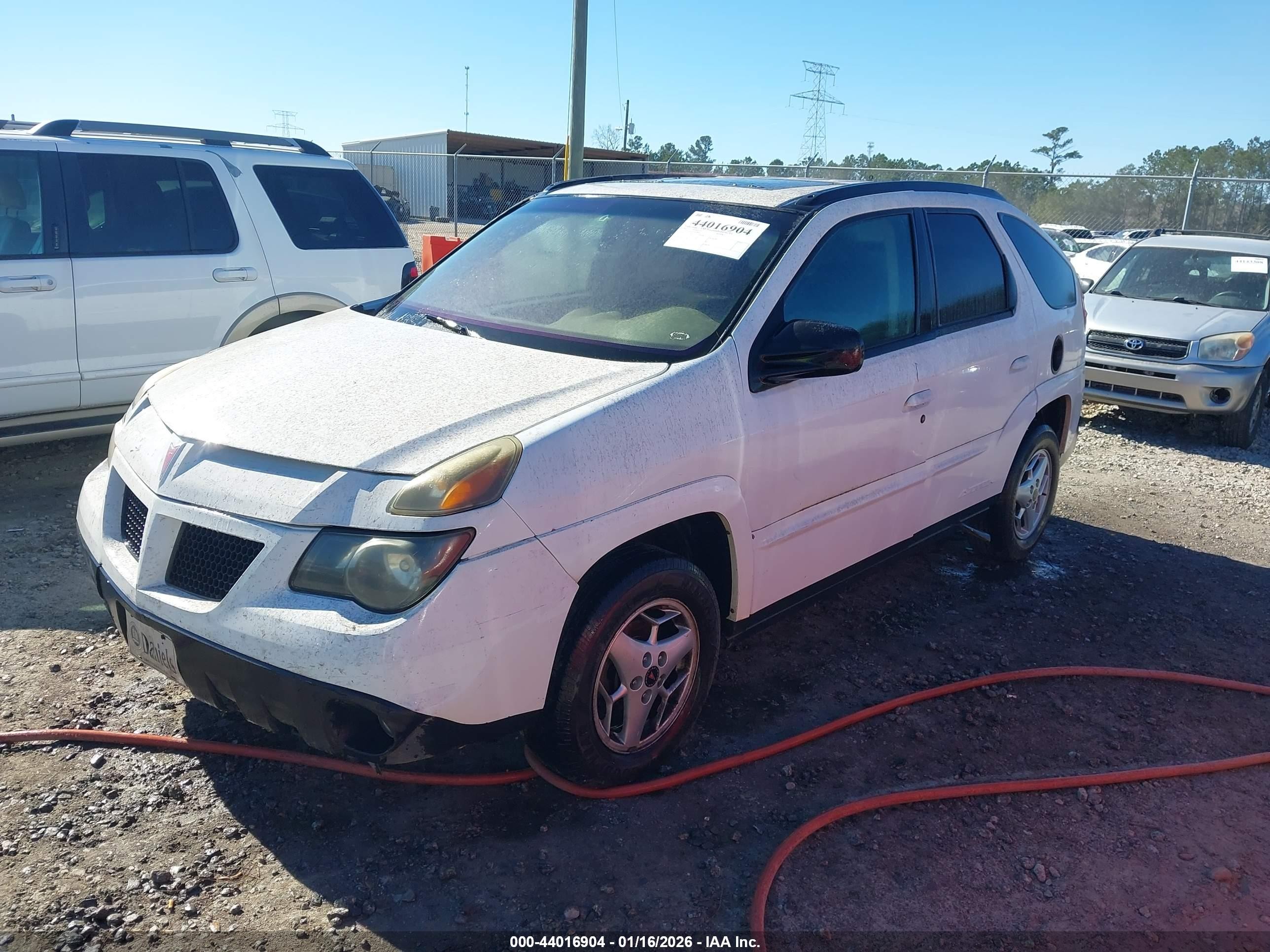 2003 Pontiac Aztek   White vin: 3G7DA03E23S536952
