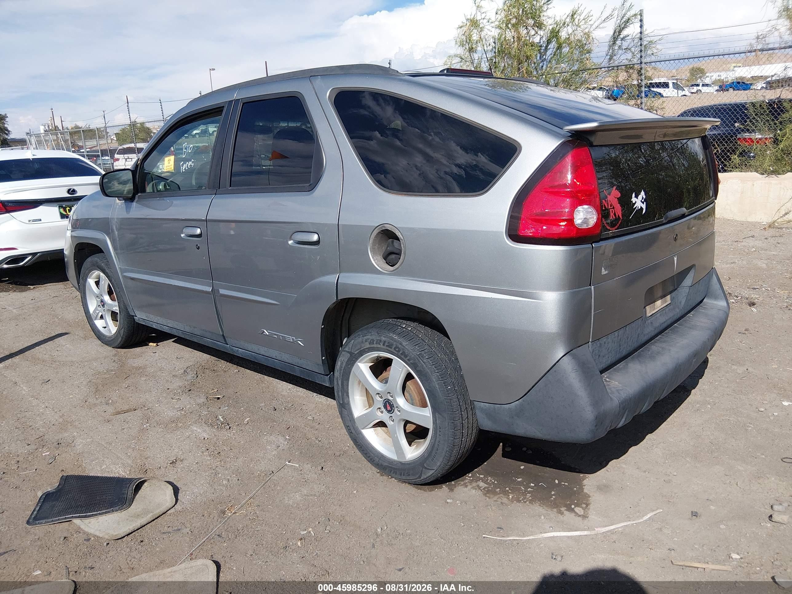 2004 Pontiac Aztek   Silver vin: 3G7DA03E24S539674