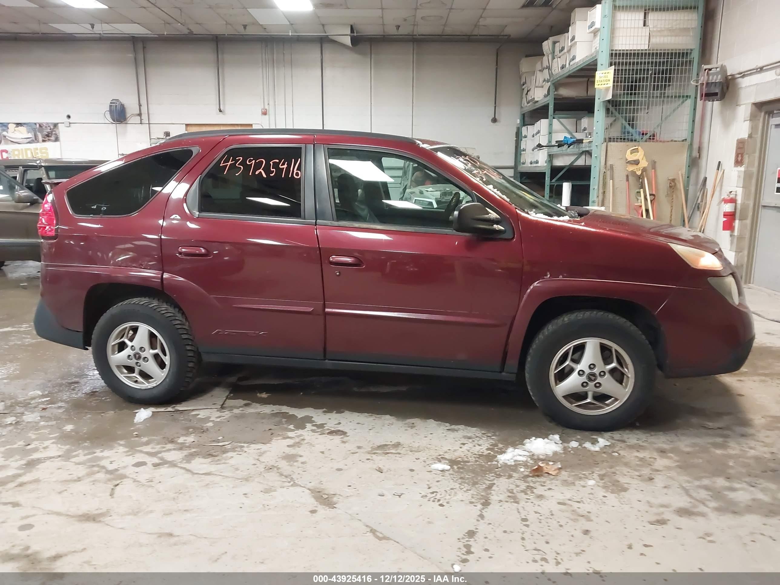 2003 Pontiac Aztek   Бордовый vin: 3G7DA03E33S520601