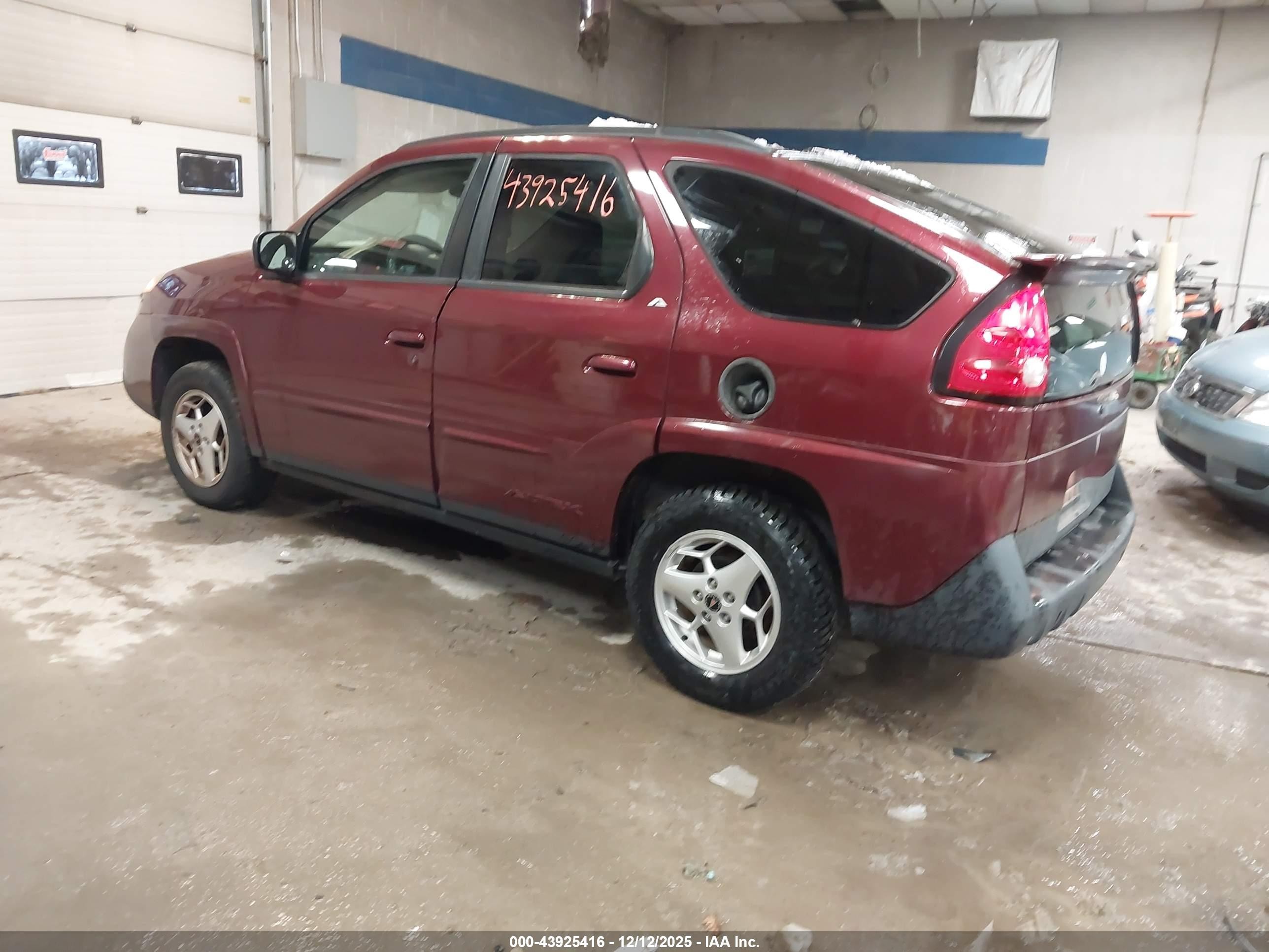 2003 Pontiac Aztek   Бордовый vin: 3G7DA03E33S520601