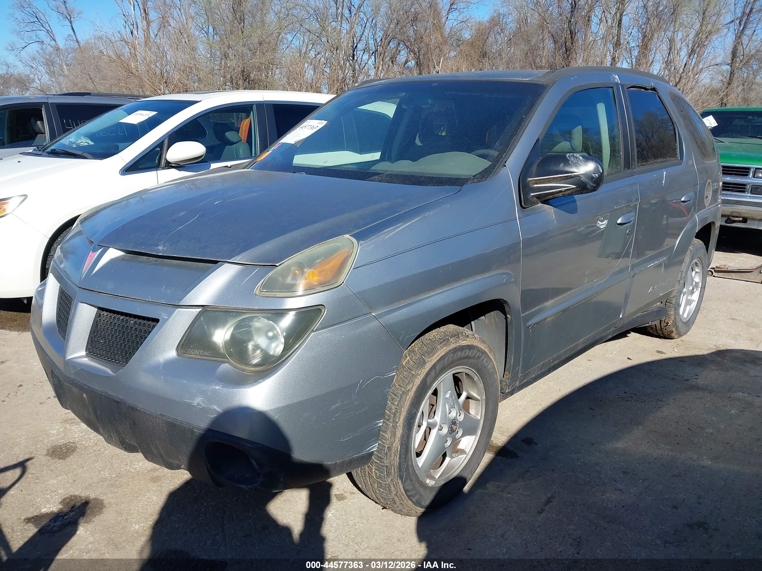 2003 Pontiac Aztek   Gray vin: 3G7DA03E43S514838