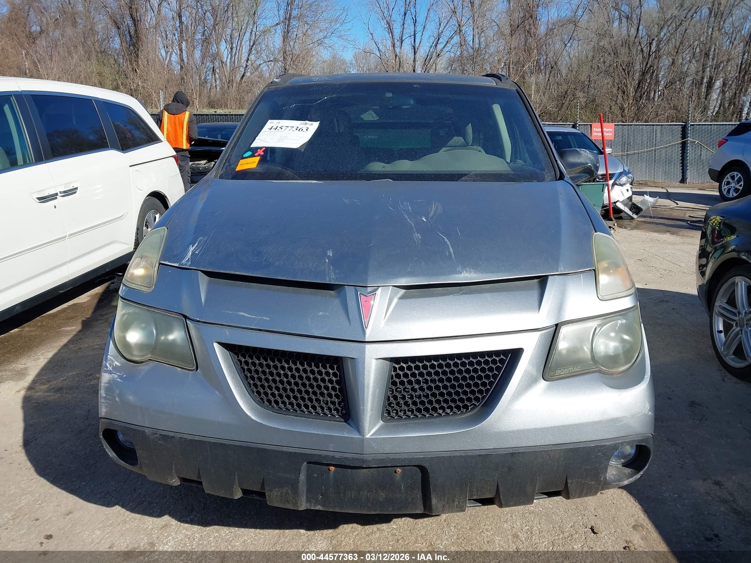 2003 Pontiac Aztek   Gray vin: 3G7DA03E43S514838