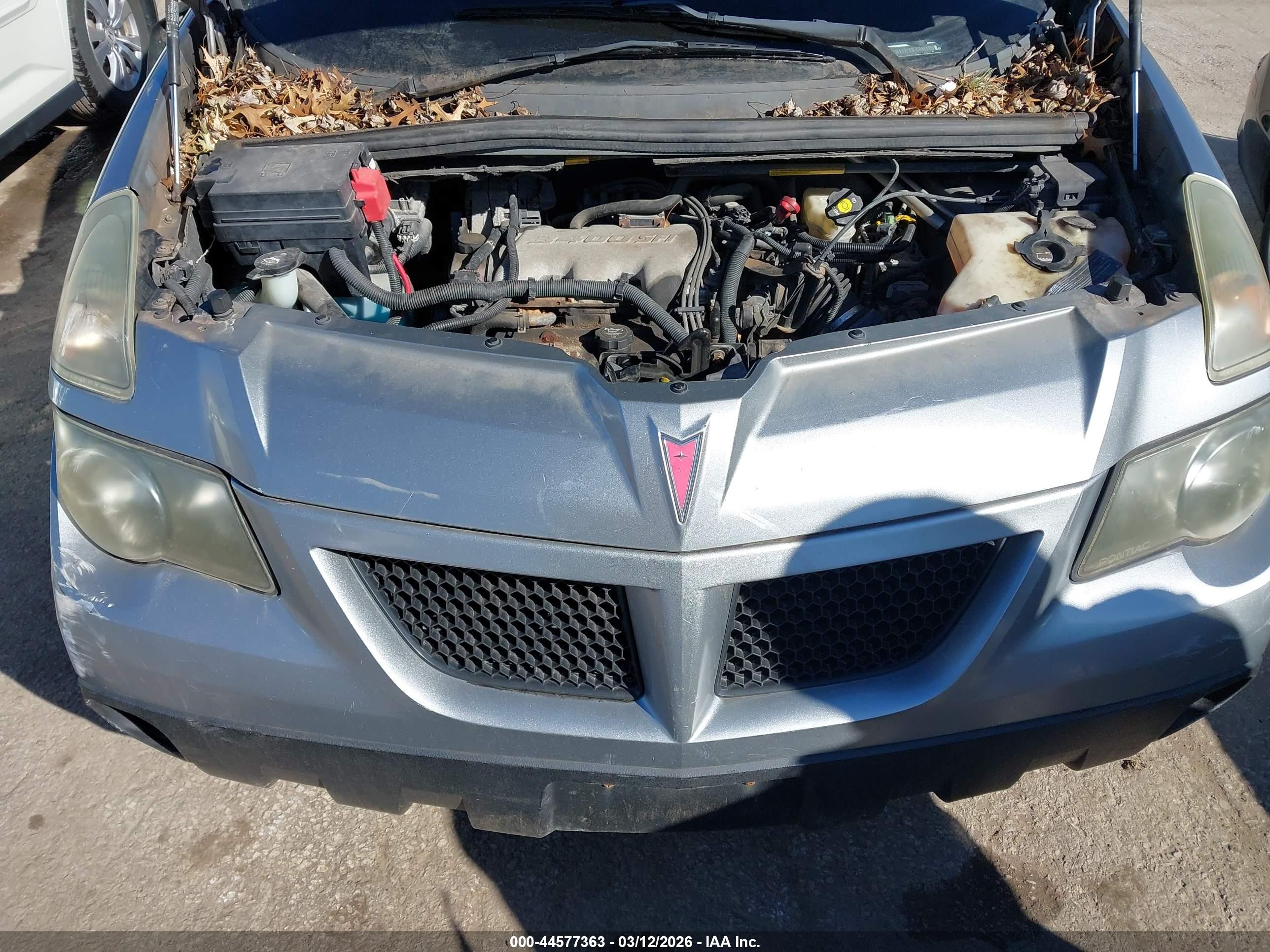2003 Pontiac Aztek   Gray vin: 3G7DA03E43S514838