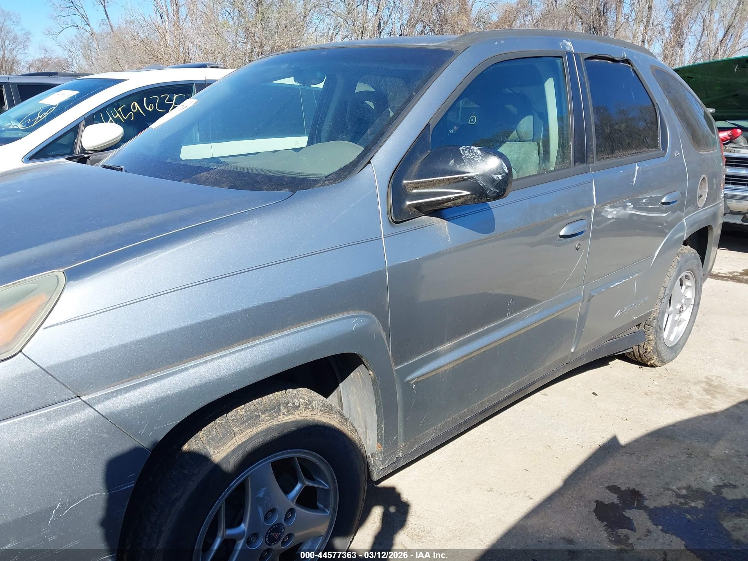 2003 Pontiac Aztek   Gray vin: 3G7DA03E43S514838