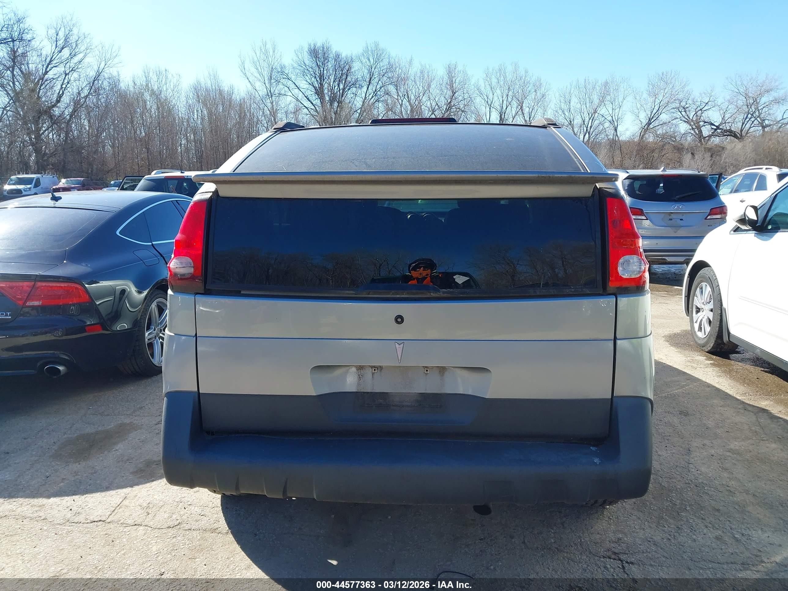 2003 Pontiac Aztek   Gray vin: 3G7DA03E43S514838