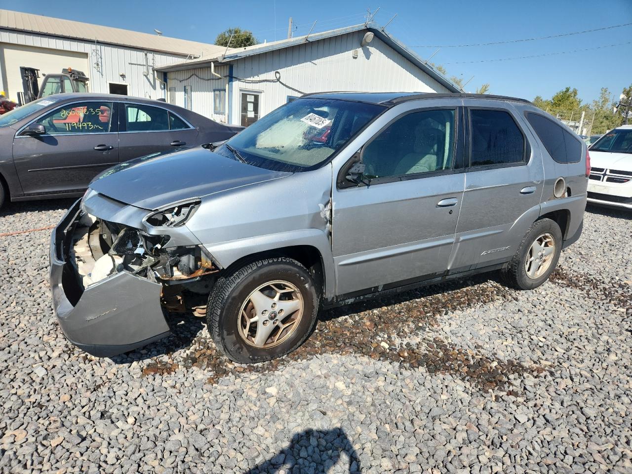 2003 Pontiac Aztek Silver vin: 3G7DA03E43S594674