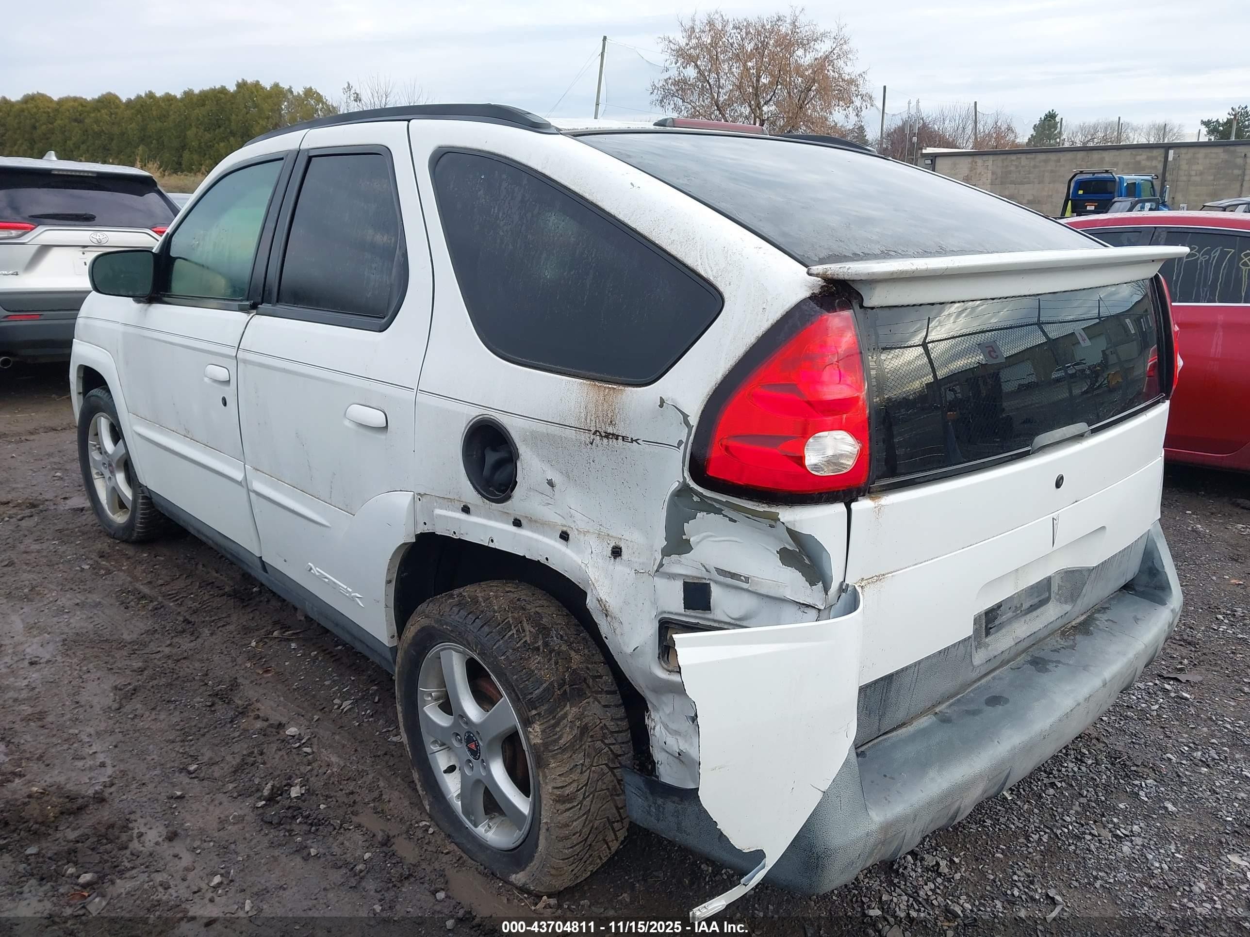 2003 Pontiac Aztek   White vin: 3G7DA03E53S574935