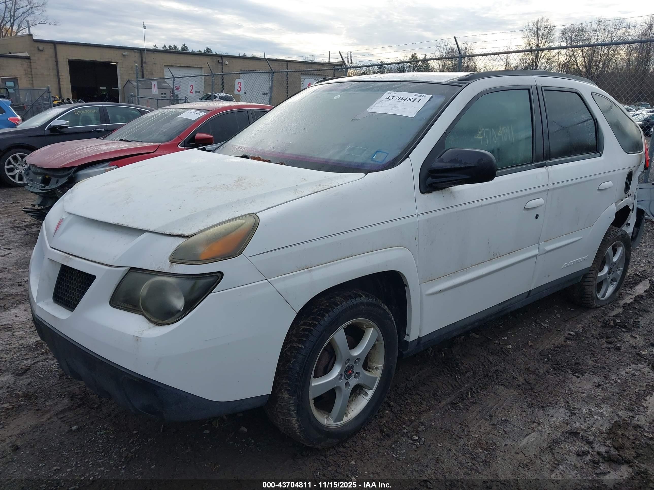 2003 Pontiac Aztek   White vin: 3G7DA03E53S574935