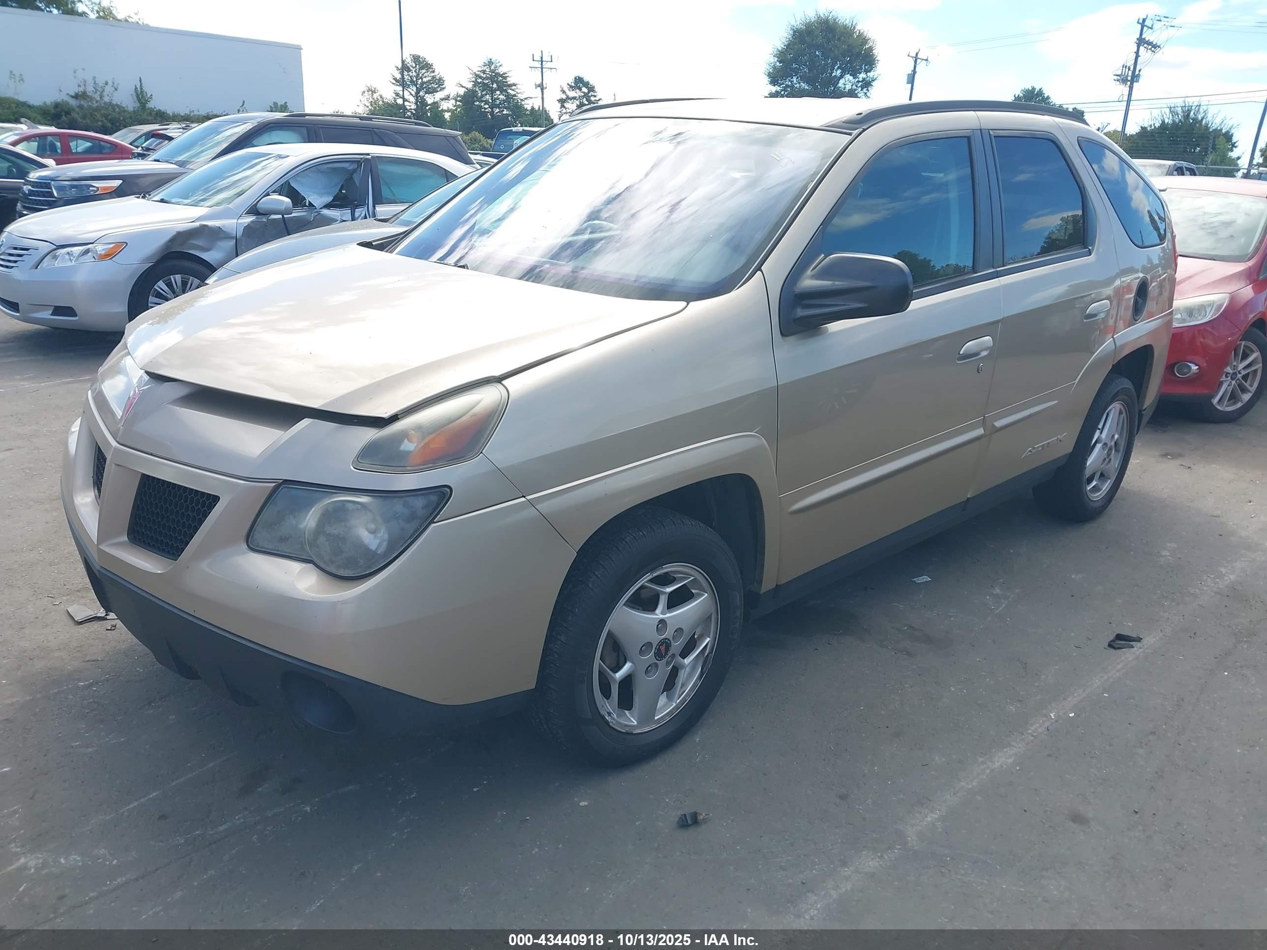 2005 Pontiac Aztek   Gold vin: 3G7DA03E55S536947