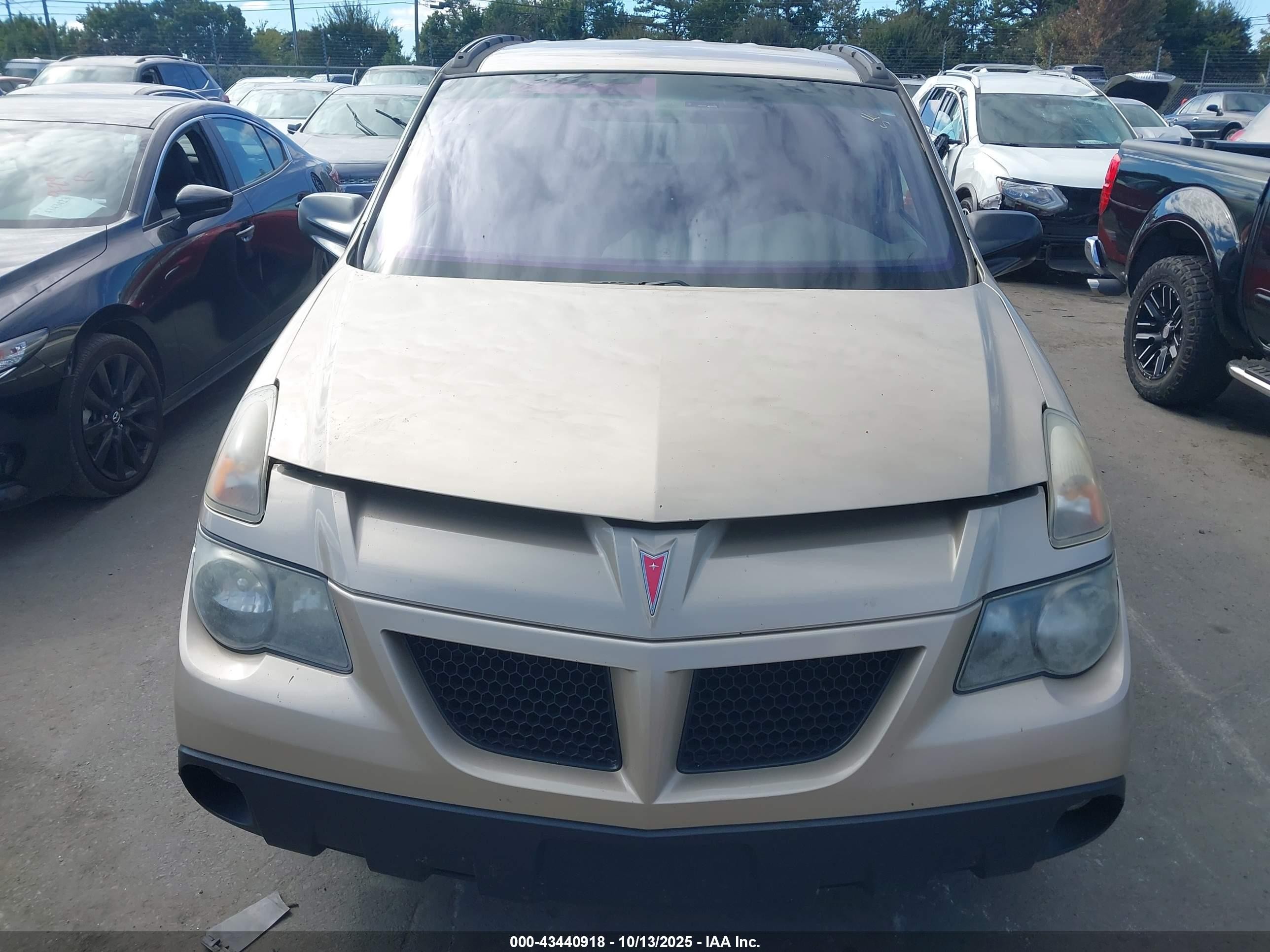 2005 Pontiac Aztek   Gold vin: 3G7DA03E55S536947
