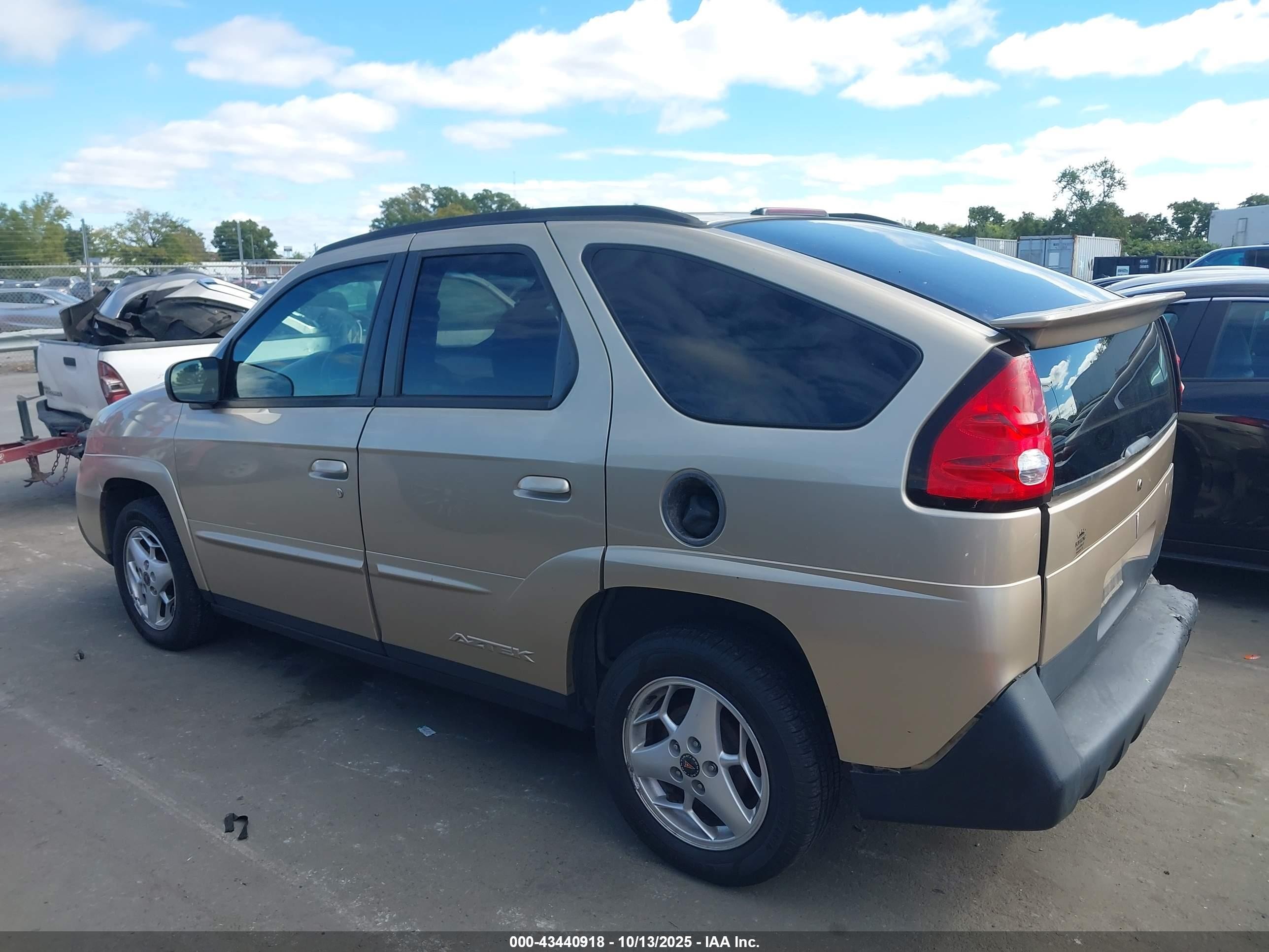 2005 Pontiac Aztek   Gold vin: 3G7DA03E55S536947
