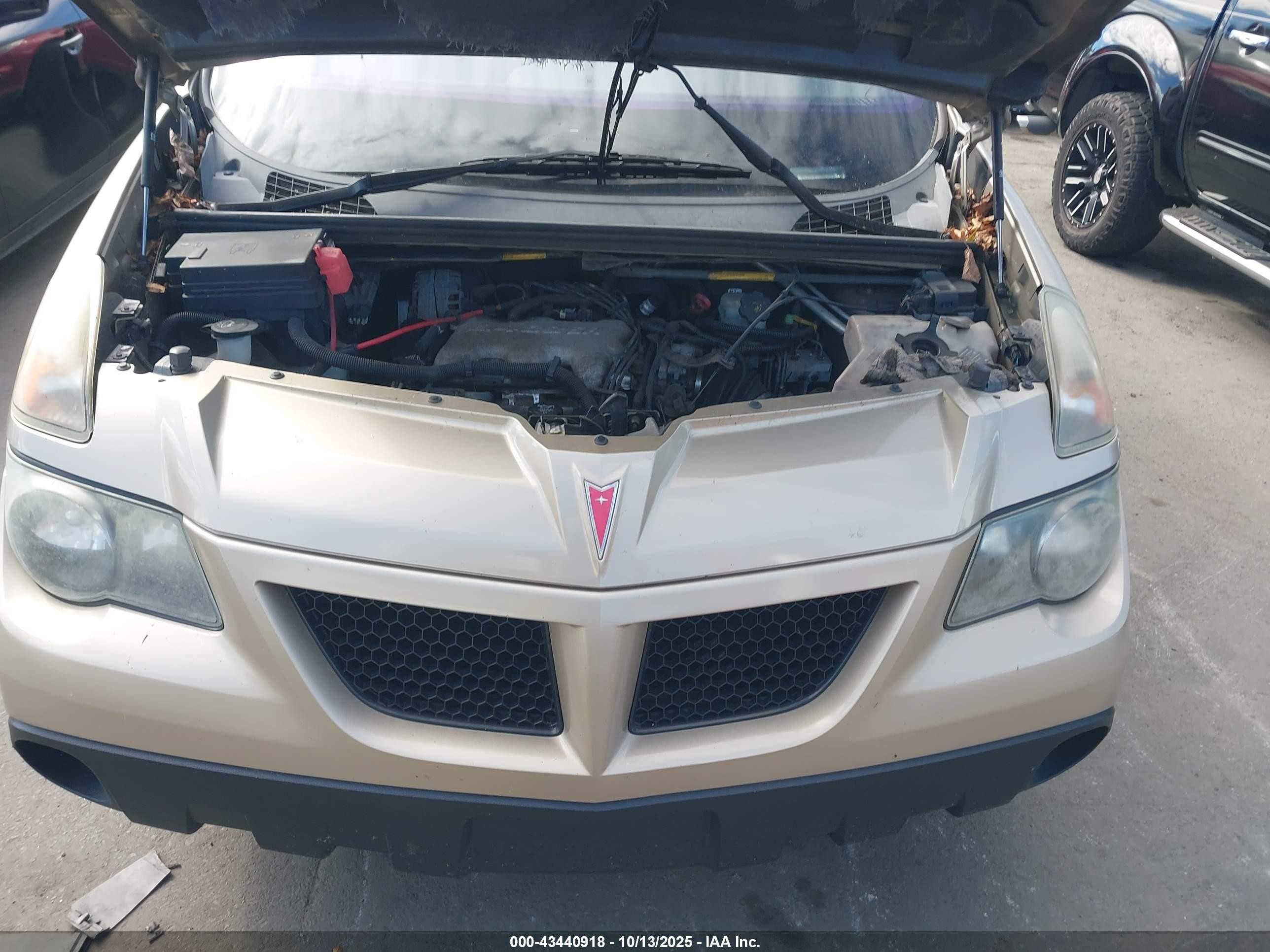 2005 Pontiac Aztek   Gold vin: 3G7DA03E55S536947