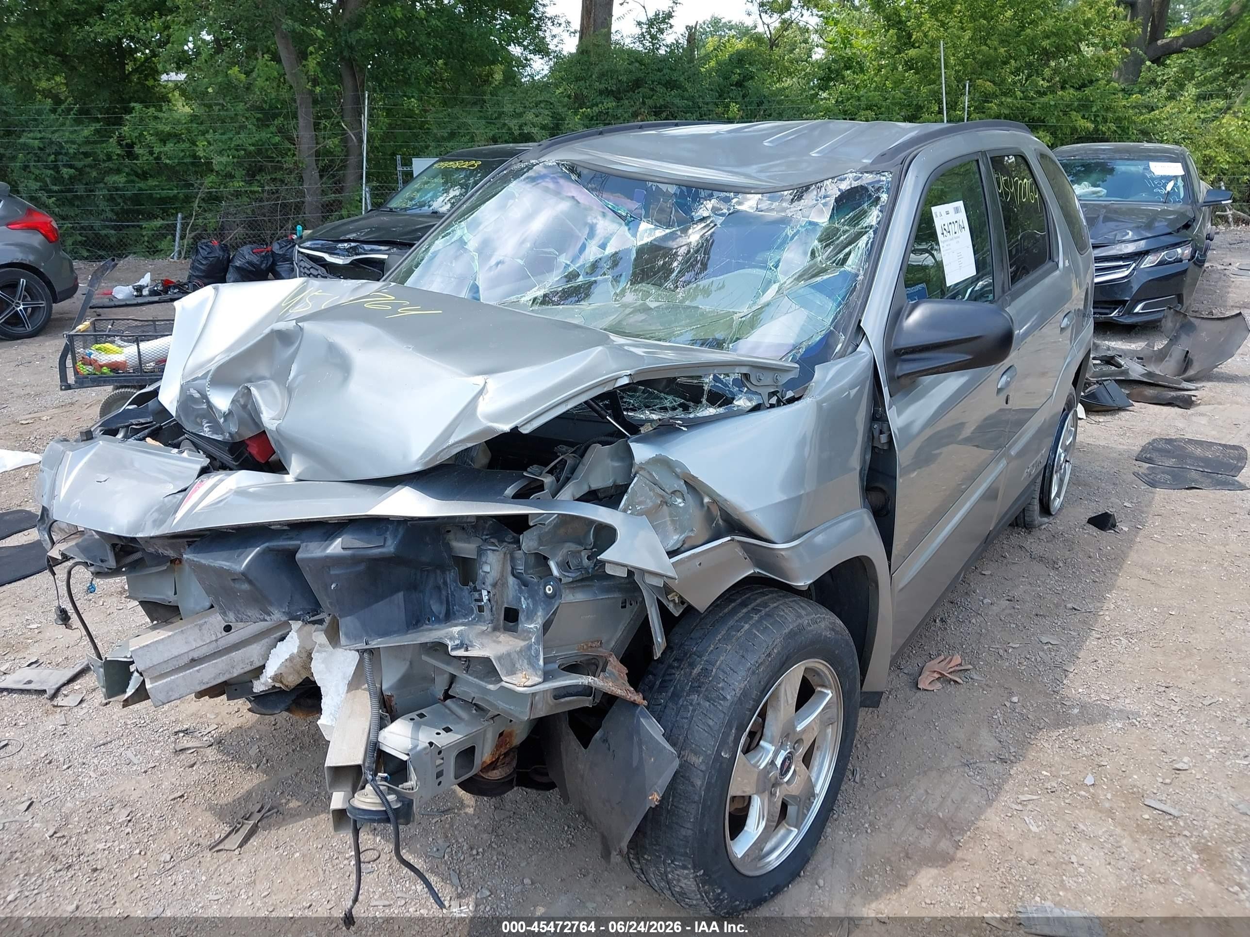 2004 Pontiac Aztek   Silver vin: 3G7DA03E74S526712