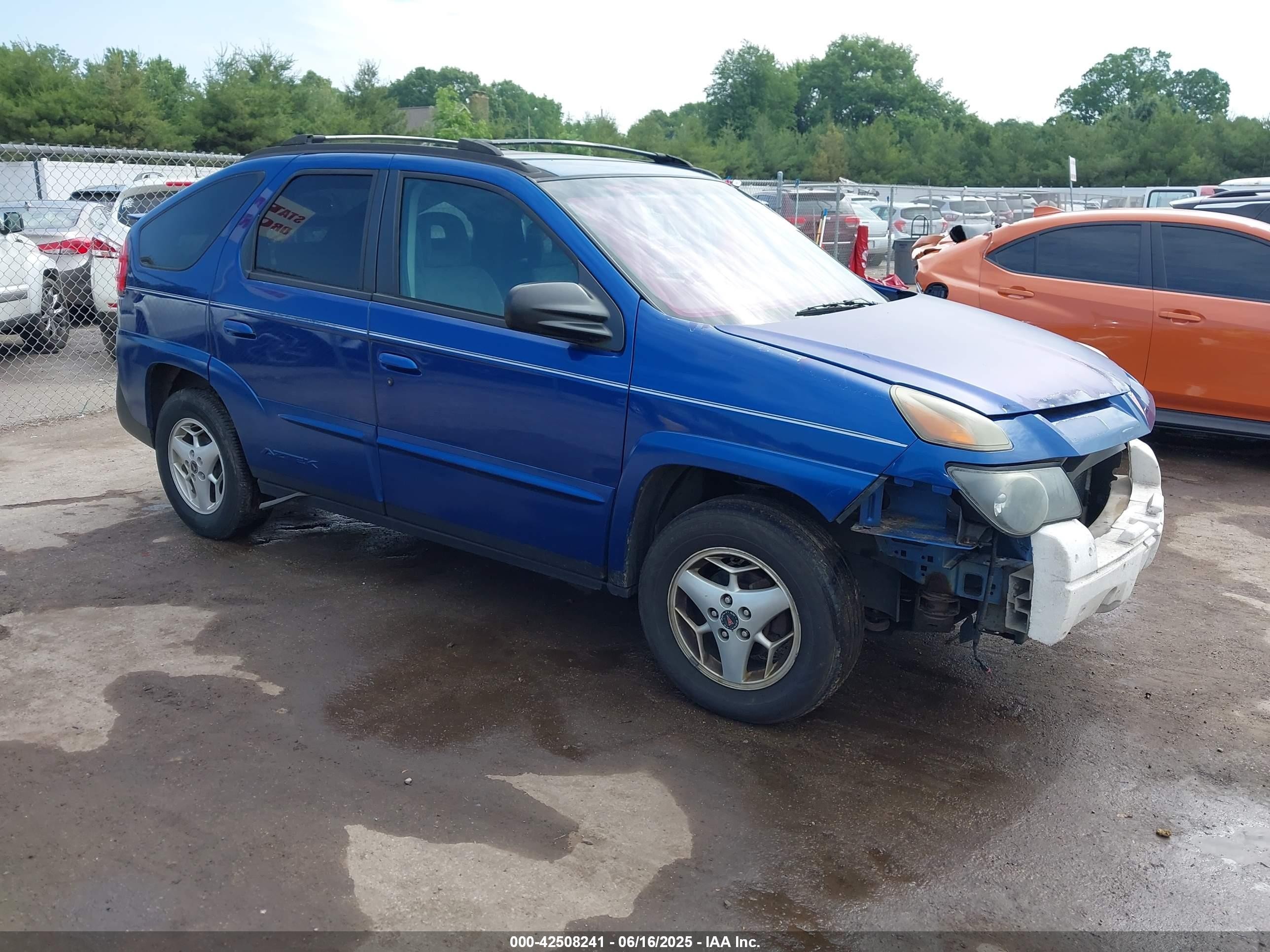 2003 Pontiac Aztek   Синий vin: 3G7DA03E83S569552