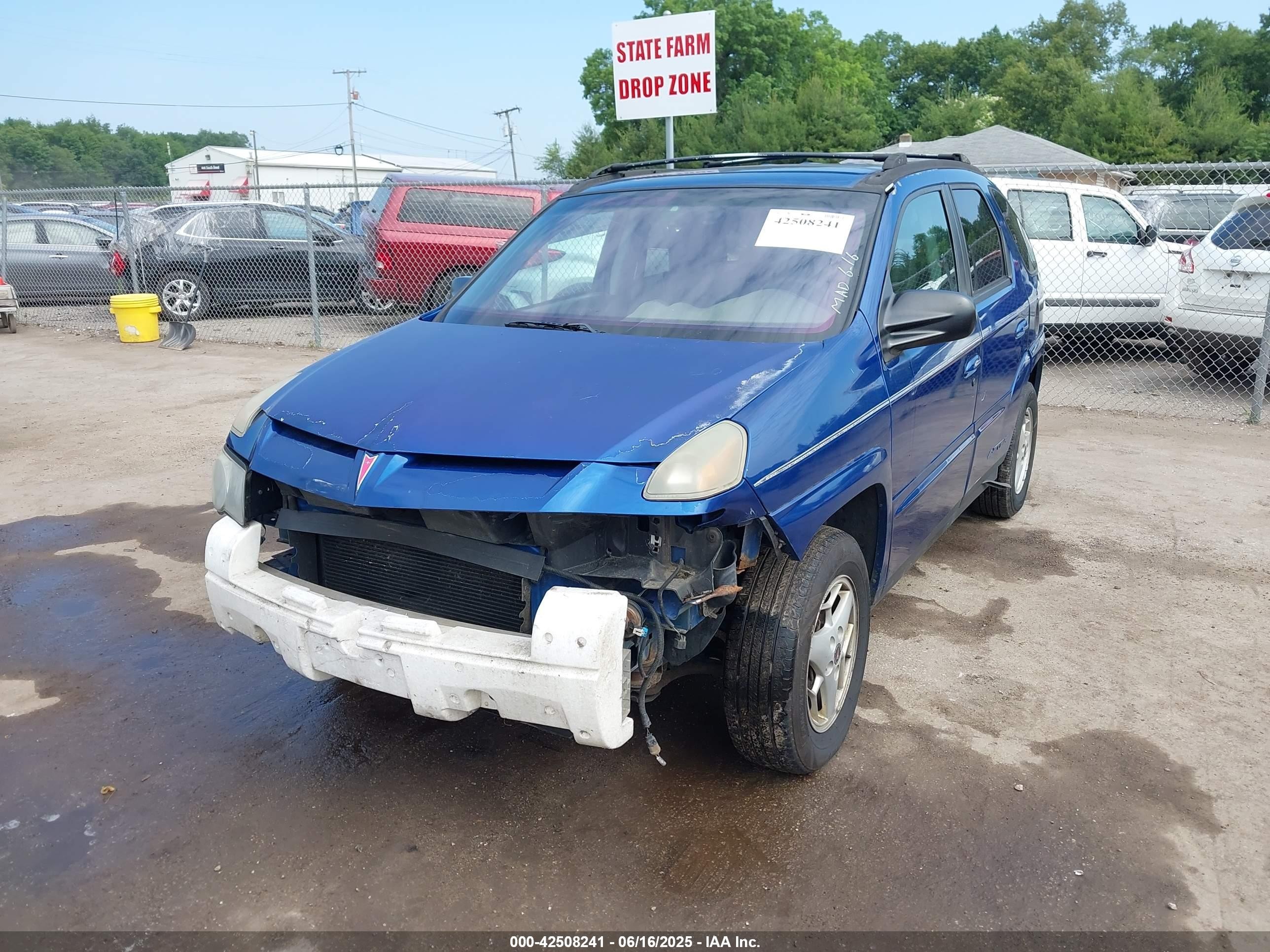 2003 Pontiac Aztek   Синий vin: 3G7DA03E83S569552