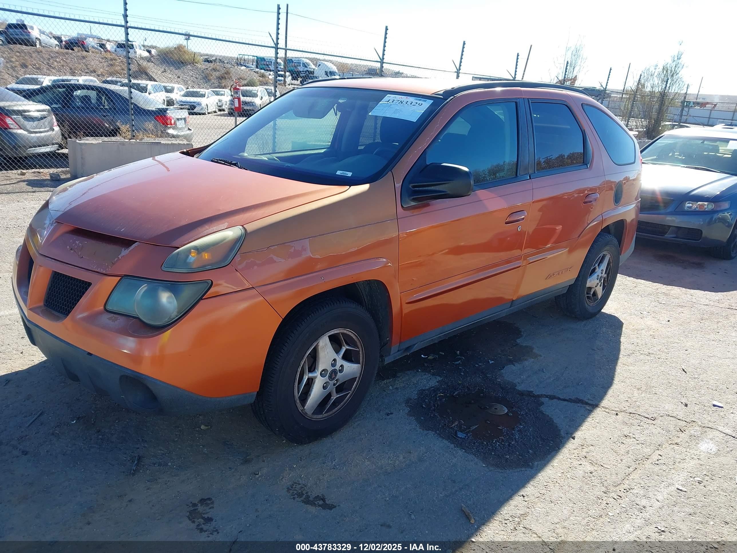 2005 Pontiac Aztek   Orange vin: 3G7DA03E85S506602