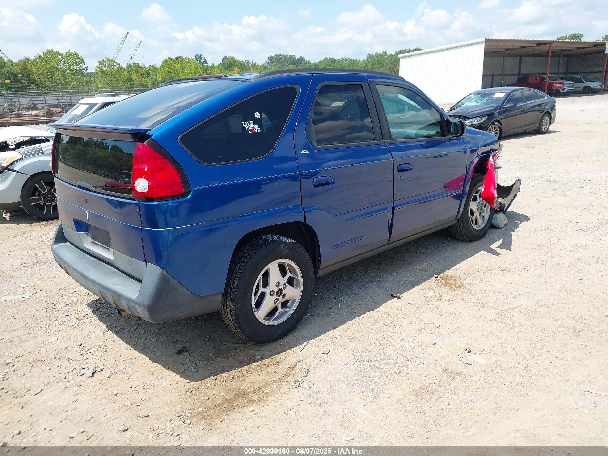 2003 Pontiac Aztek   Синий vin: 3G7DA03E93S508808