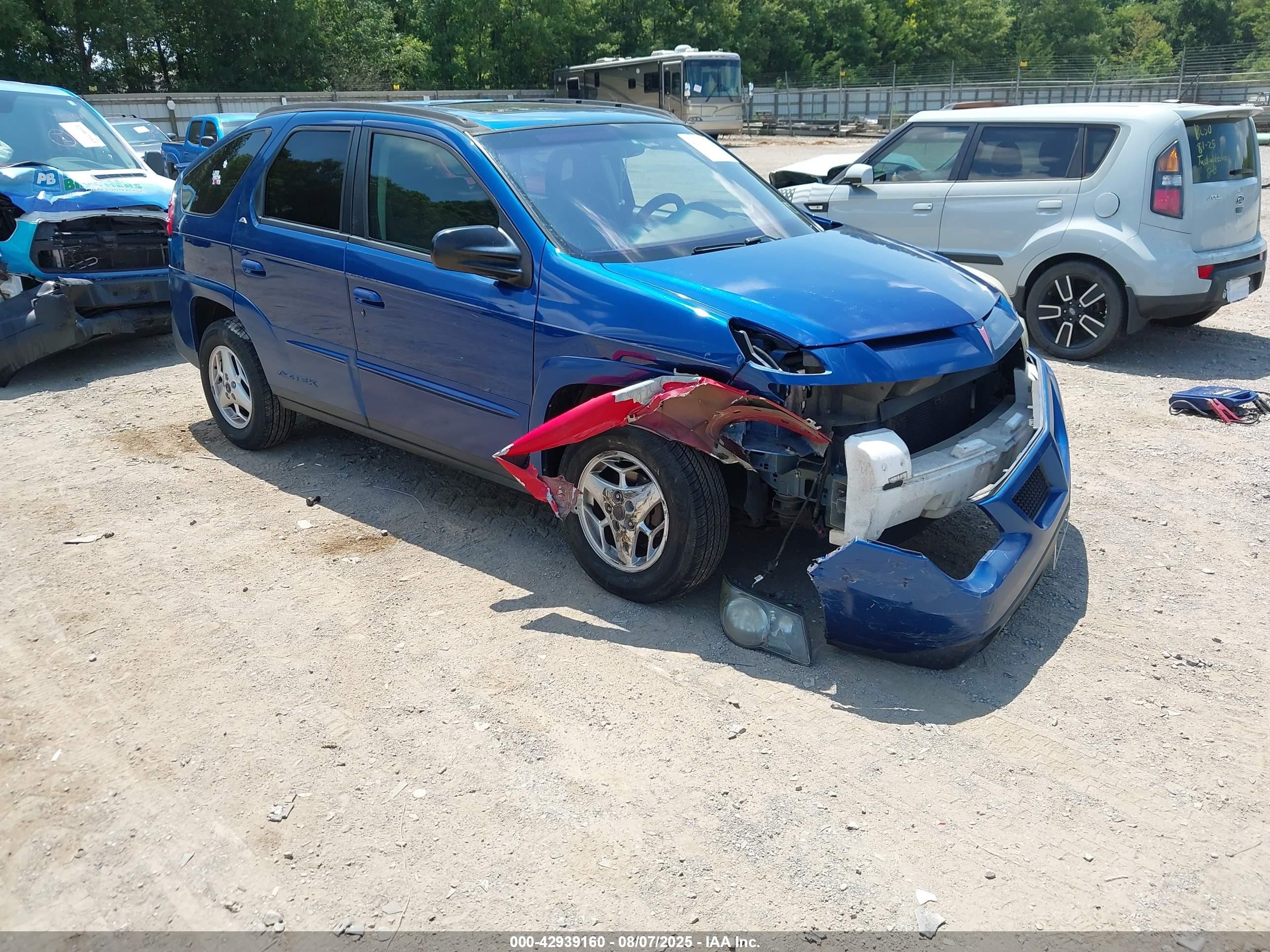 2003 Pontiac Aztek   Синий vin: 3G7DA03E93S508808