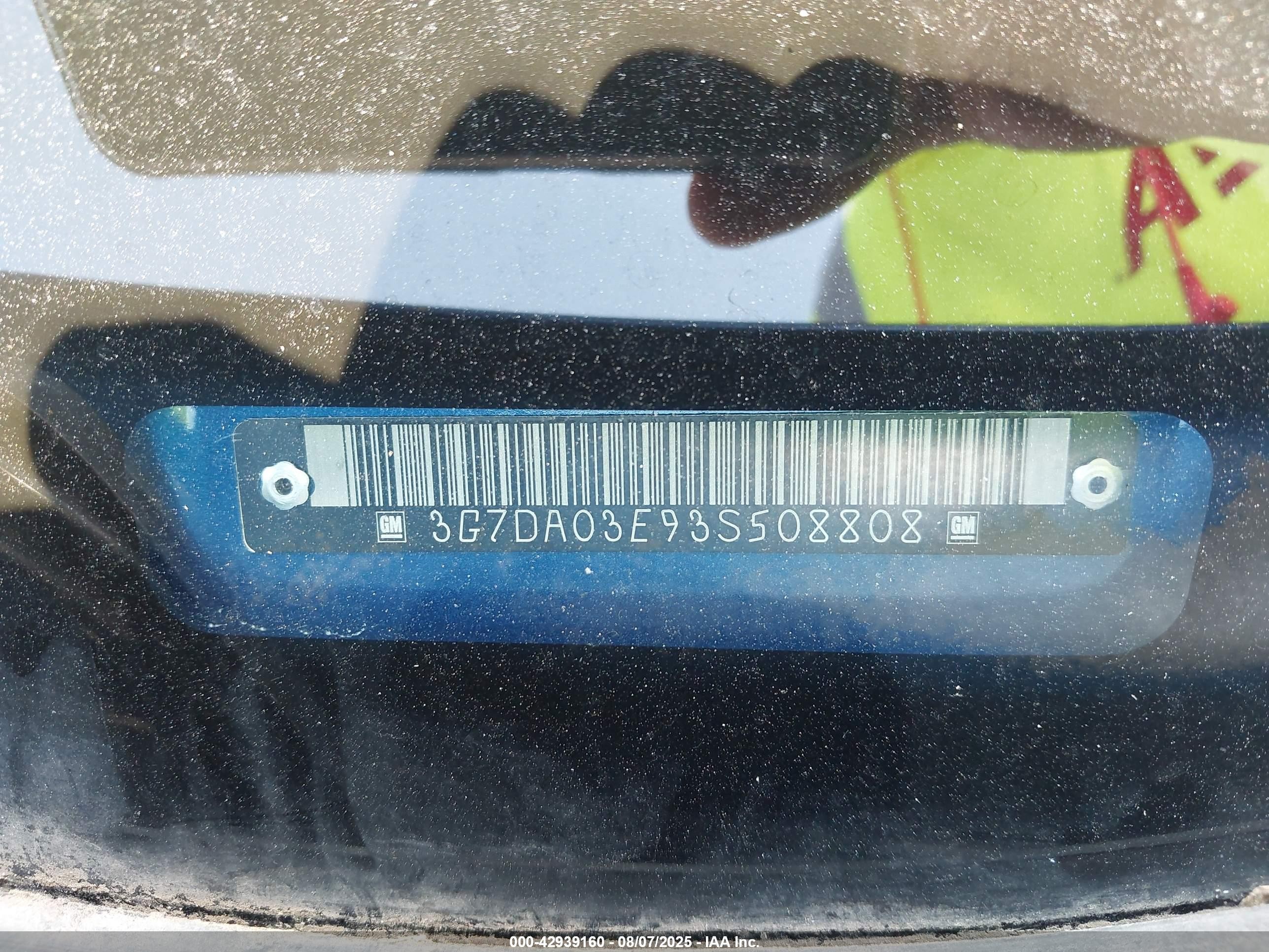 2003 Pontiac Aztek   Синий vin: 3G7DA03E93S508808