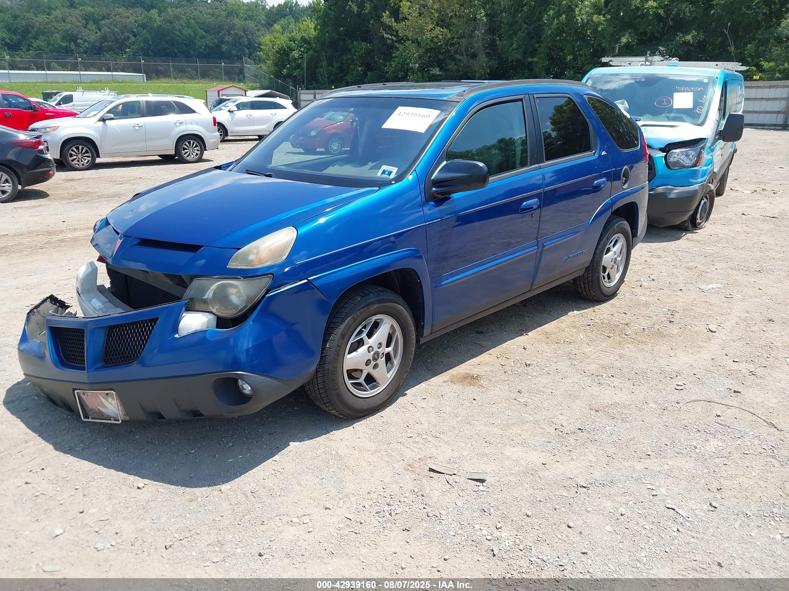 2003 Pontiac Aztek   Синий vin: 3G7DA03E93S508808