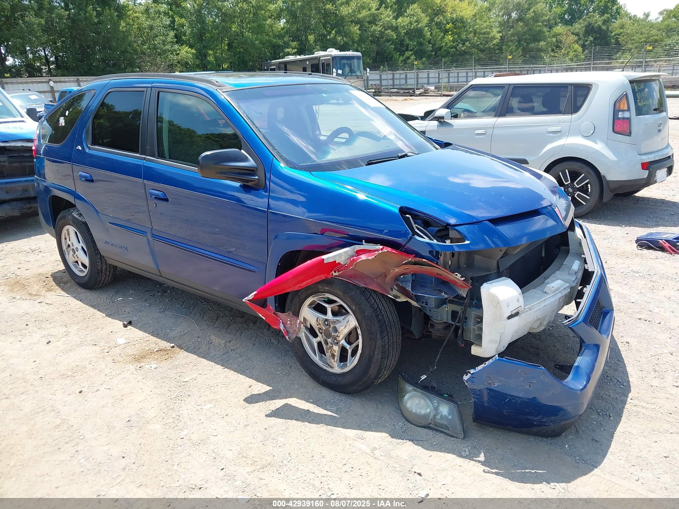 2003 Pontiac Aztek   Синий vin: 3G7DA03E93S508808
