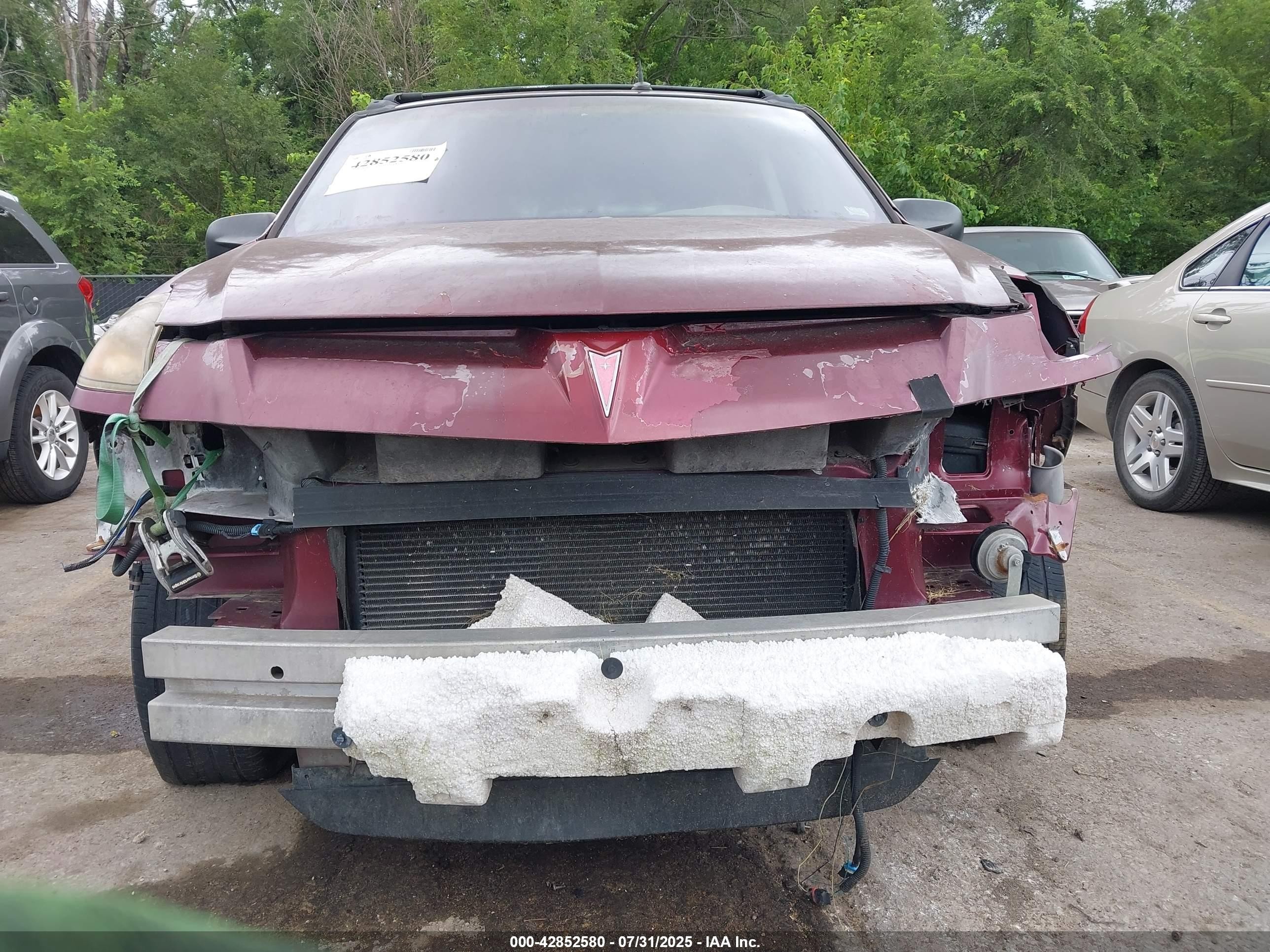 2003 Pontiac Aztek   Бордовый vin: 3G7DA03E93S549617
