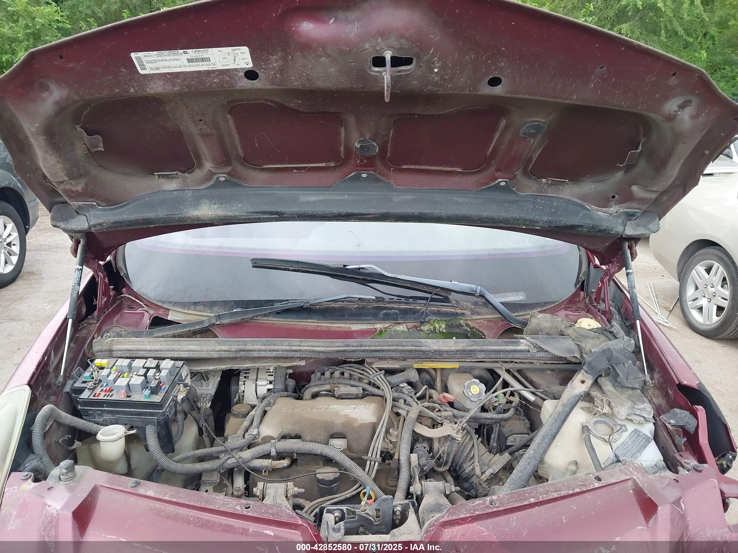 2003 Pontiac Aztek   Бордовый vin: 3G7DA03E93S549617