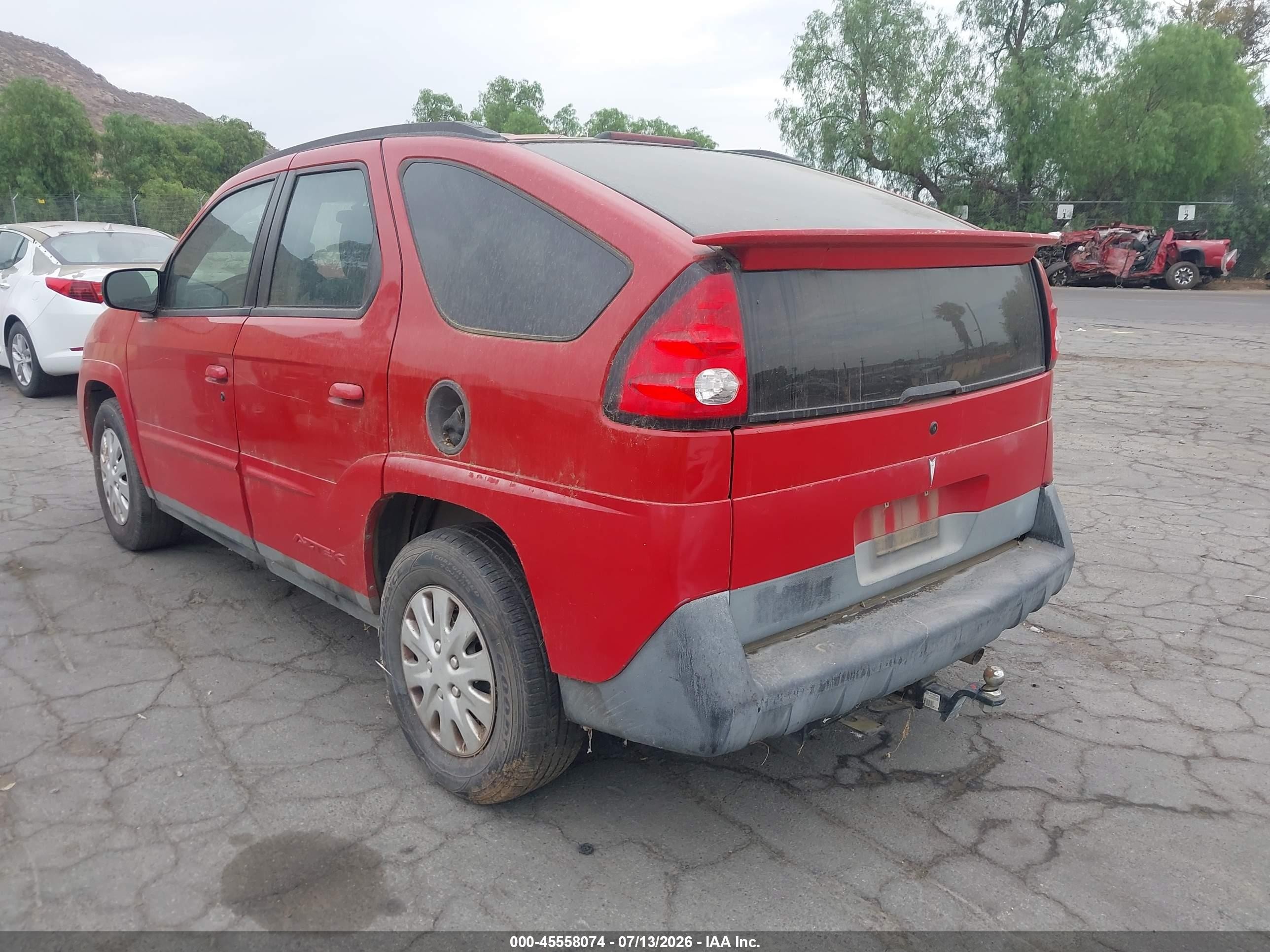 2004 Pontiac Aztek   Red vin: 3G7DA03E94S507160