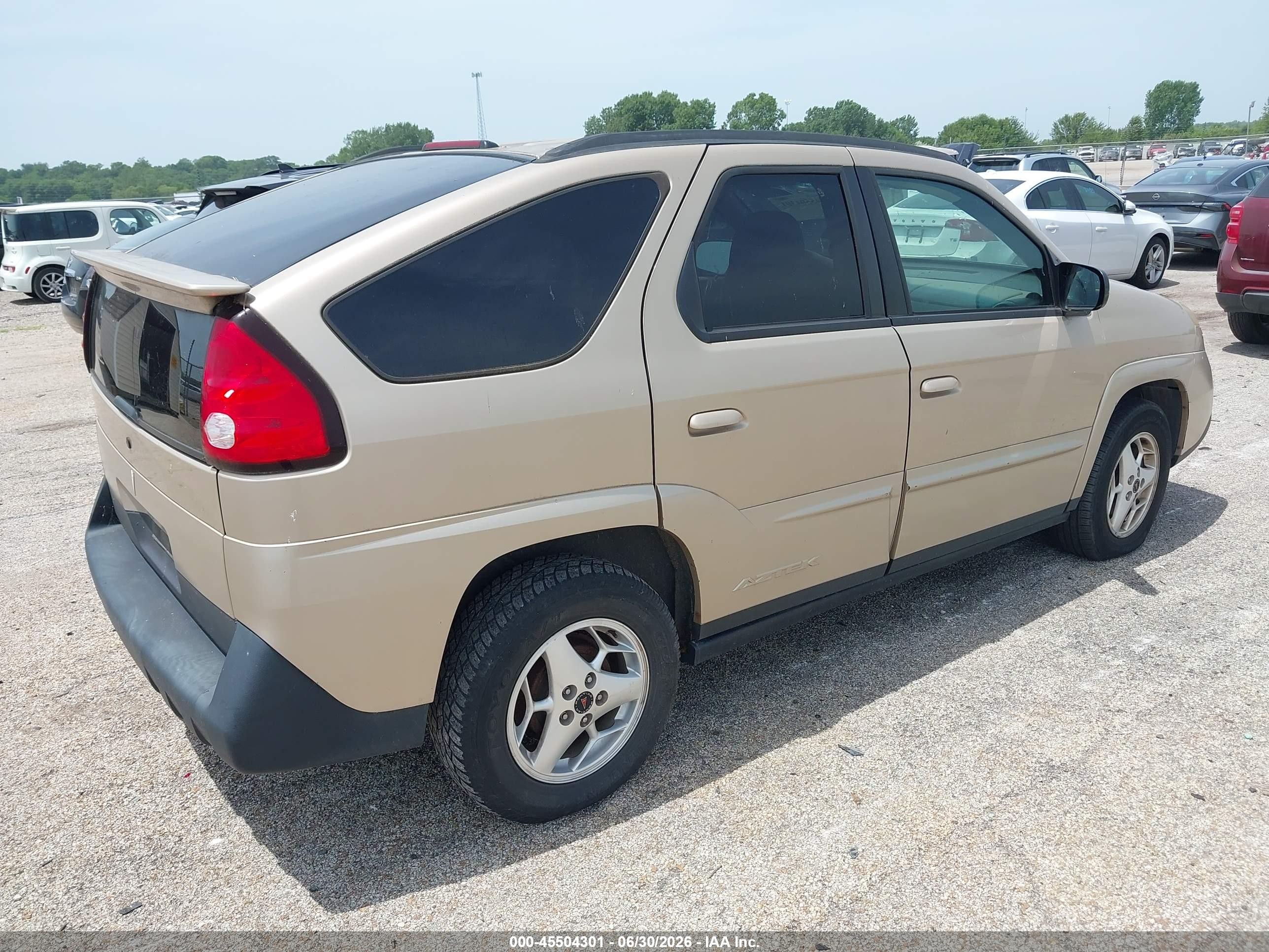 2004 Pontiac Aztek   Желто-коричневый vin: 3G7DA03E94S569531
