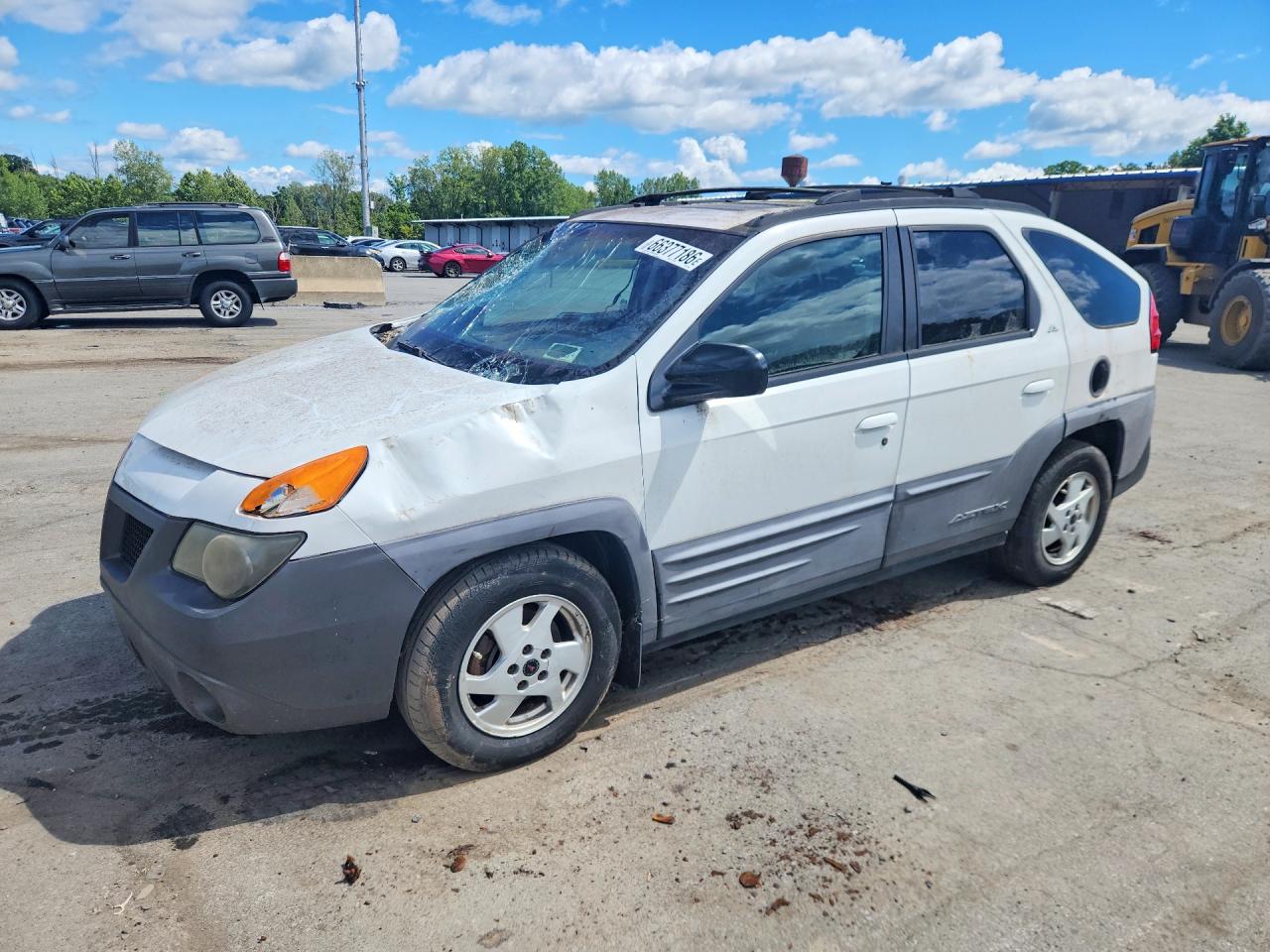 2001 Pontiac Aztek White vin: 3G7DB03E01S538645