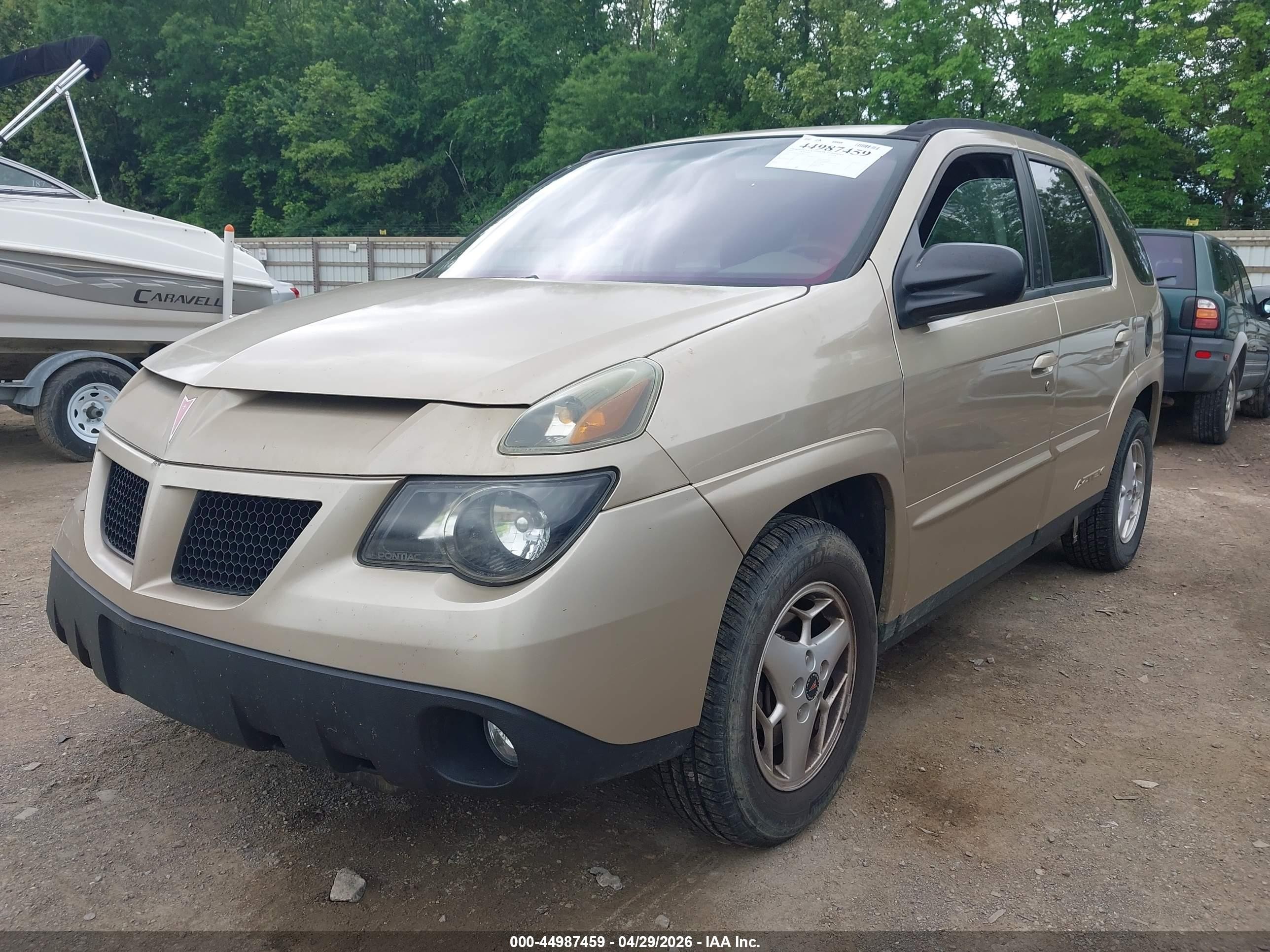2005 Pontiac Aztek   Gold vin: 3G7DB03E95S513037