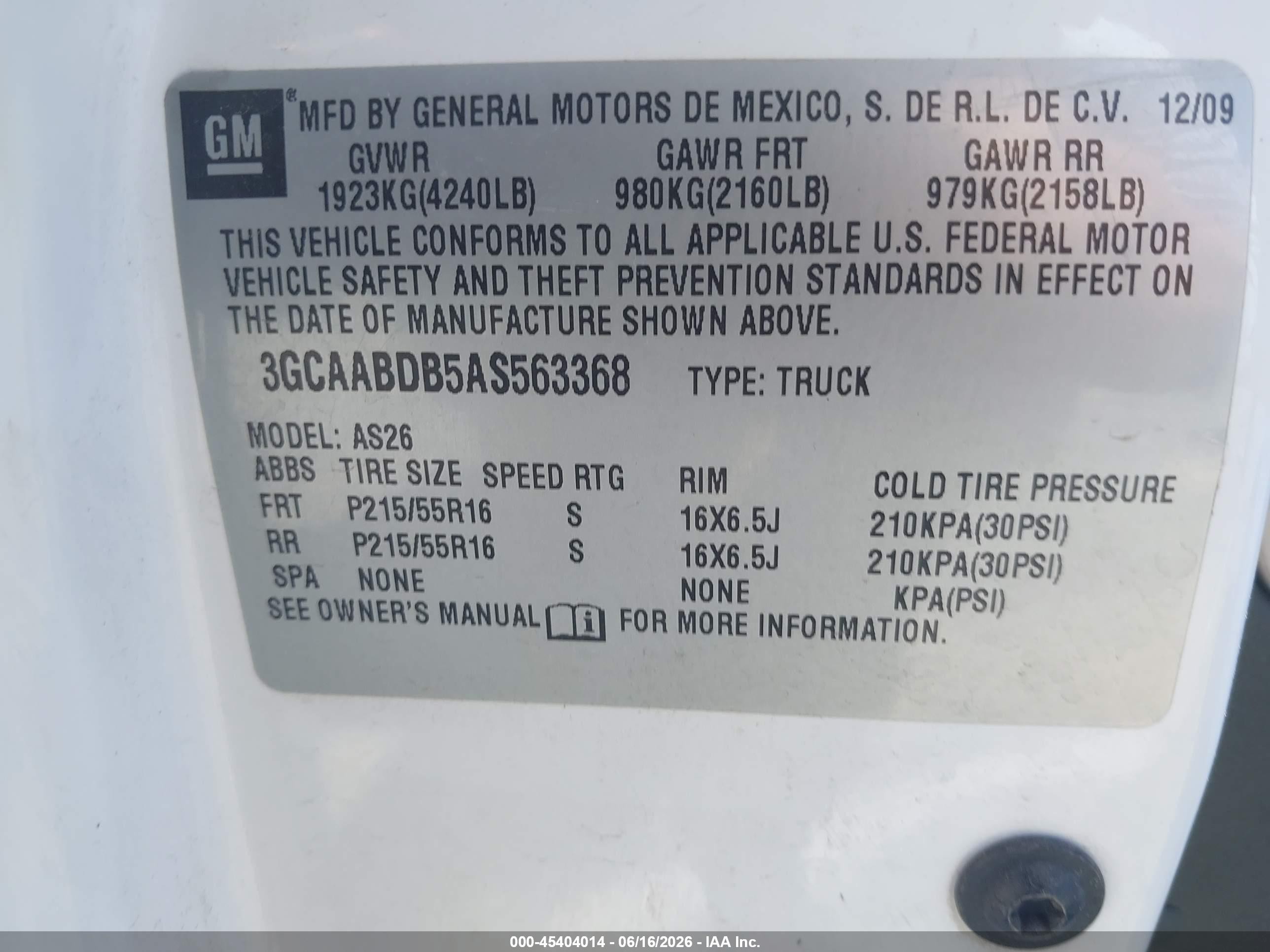 2010 Chevrolet Hhr Panel Lt White vin: 3GCAABDB5AS563368