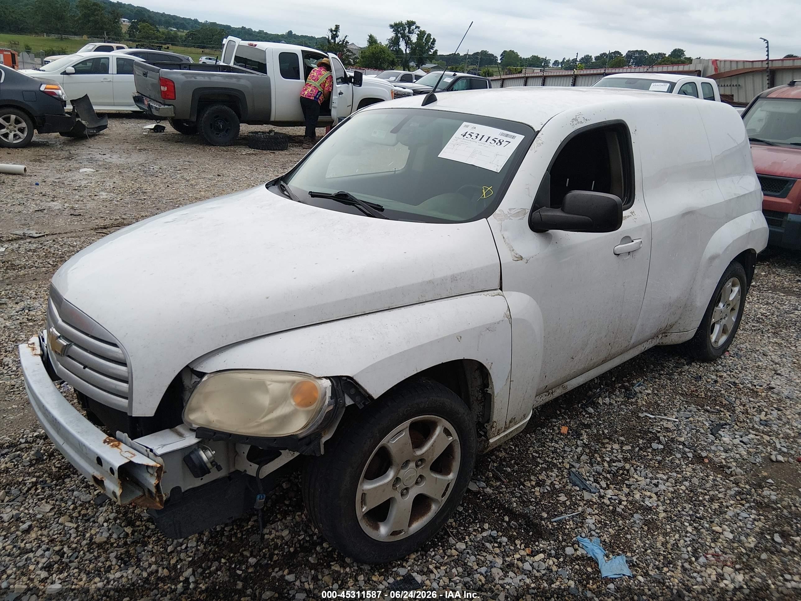 2009 Chevrolet Hhr Panel Ls White vin: 3GCCA85B89S619230