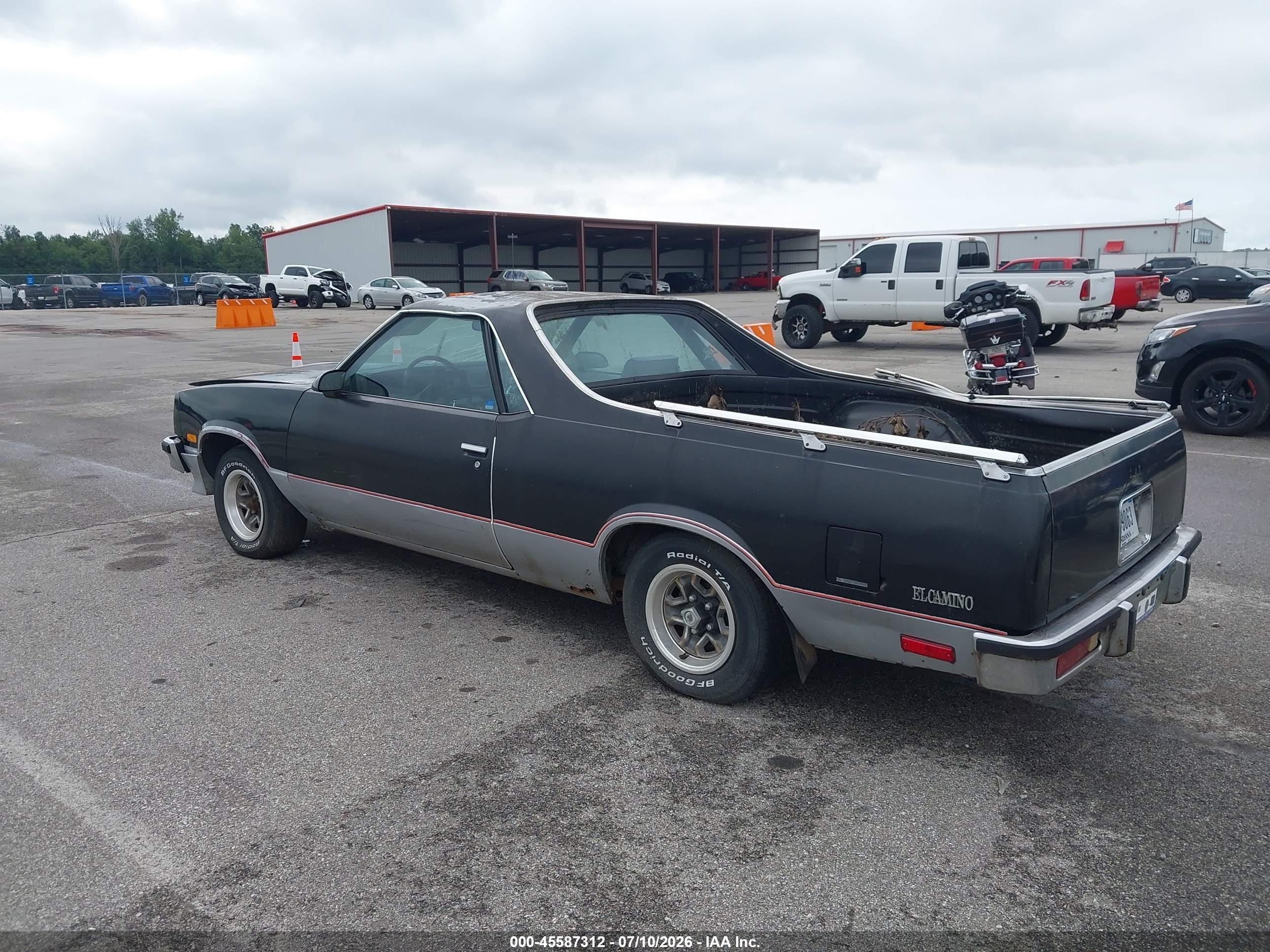 1986 Chevrolet El Camino   Black vin: 3GCCW80H3GS904198