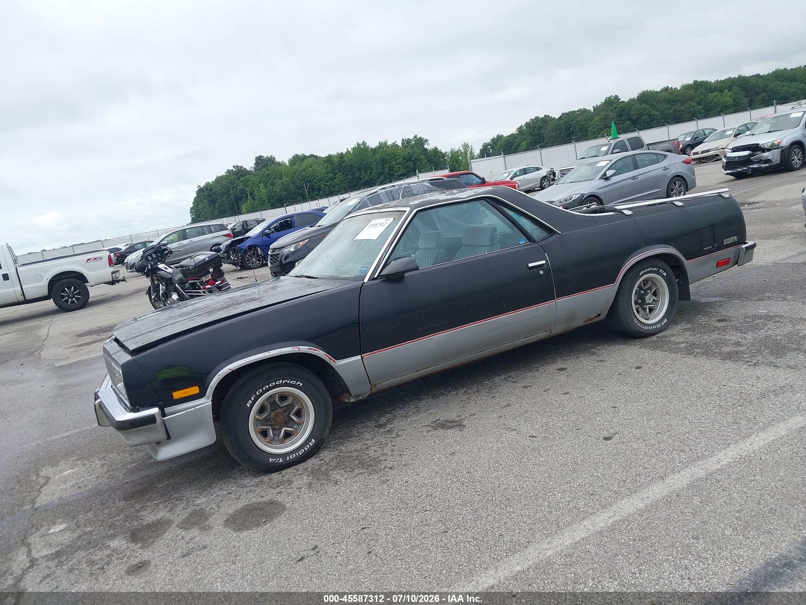 1986 Chevrolet El Camino   Black vin: 3GCCW80H3GS904198