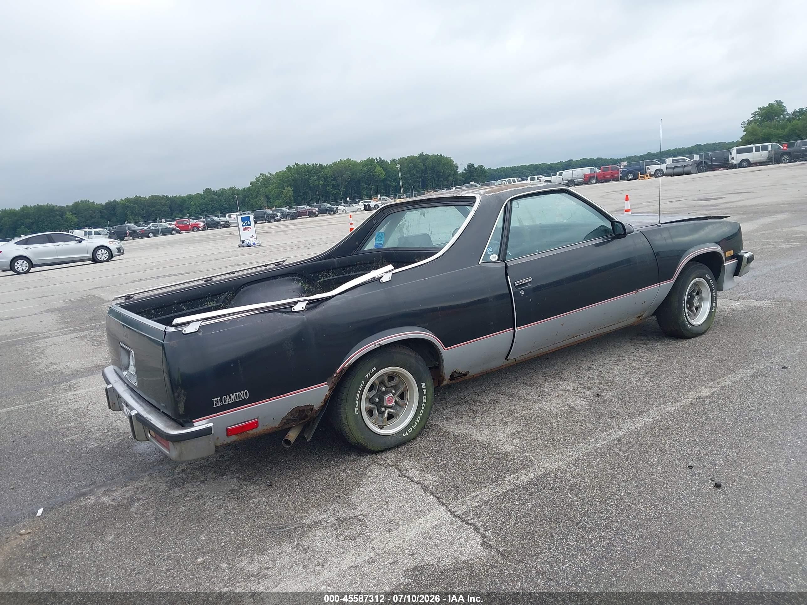 1986 Chevrolet El Camino   Black vin: 3GCCW80H3GS904198
