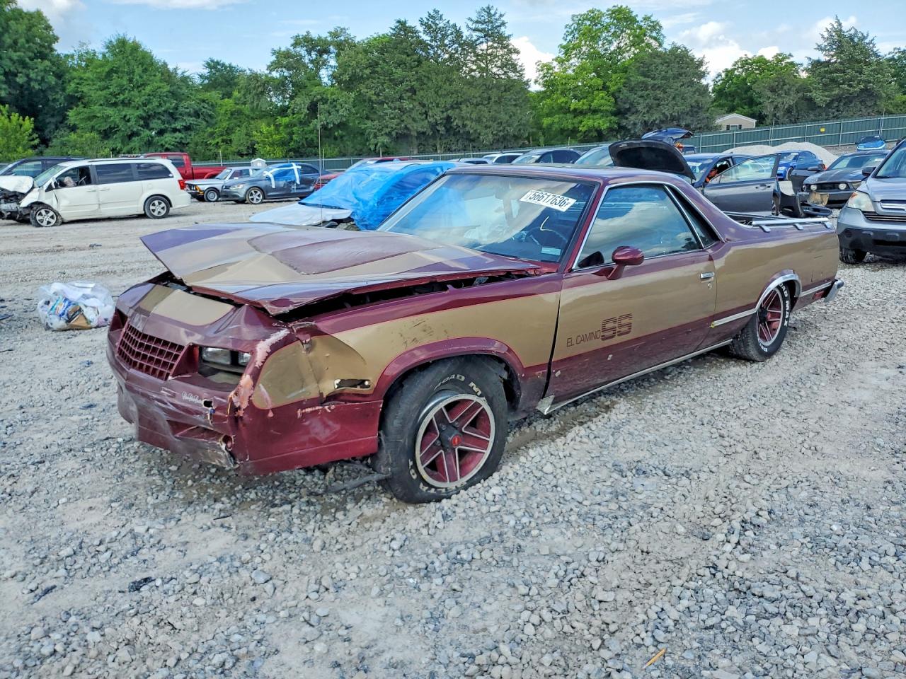 1985 Chevrolet El Camino Двухцветный vin: 3GCCW80H7FS902405