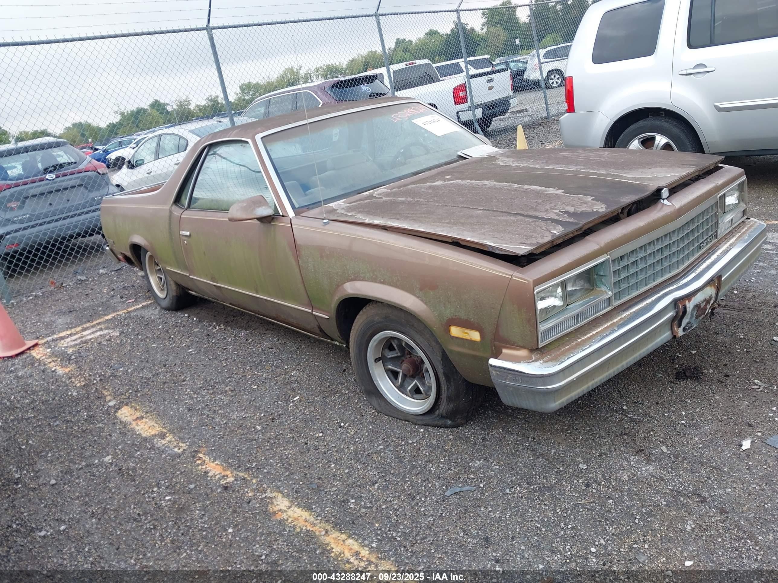 1986 Chevrolet El Camino   Brown vin: 3GCCW80Z2GS914083