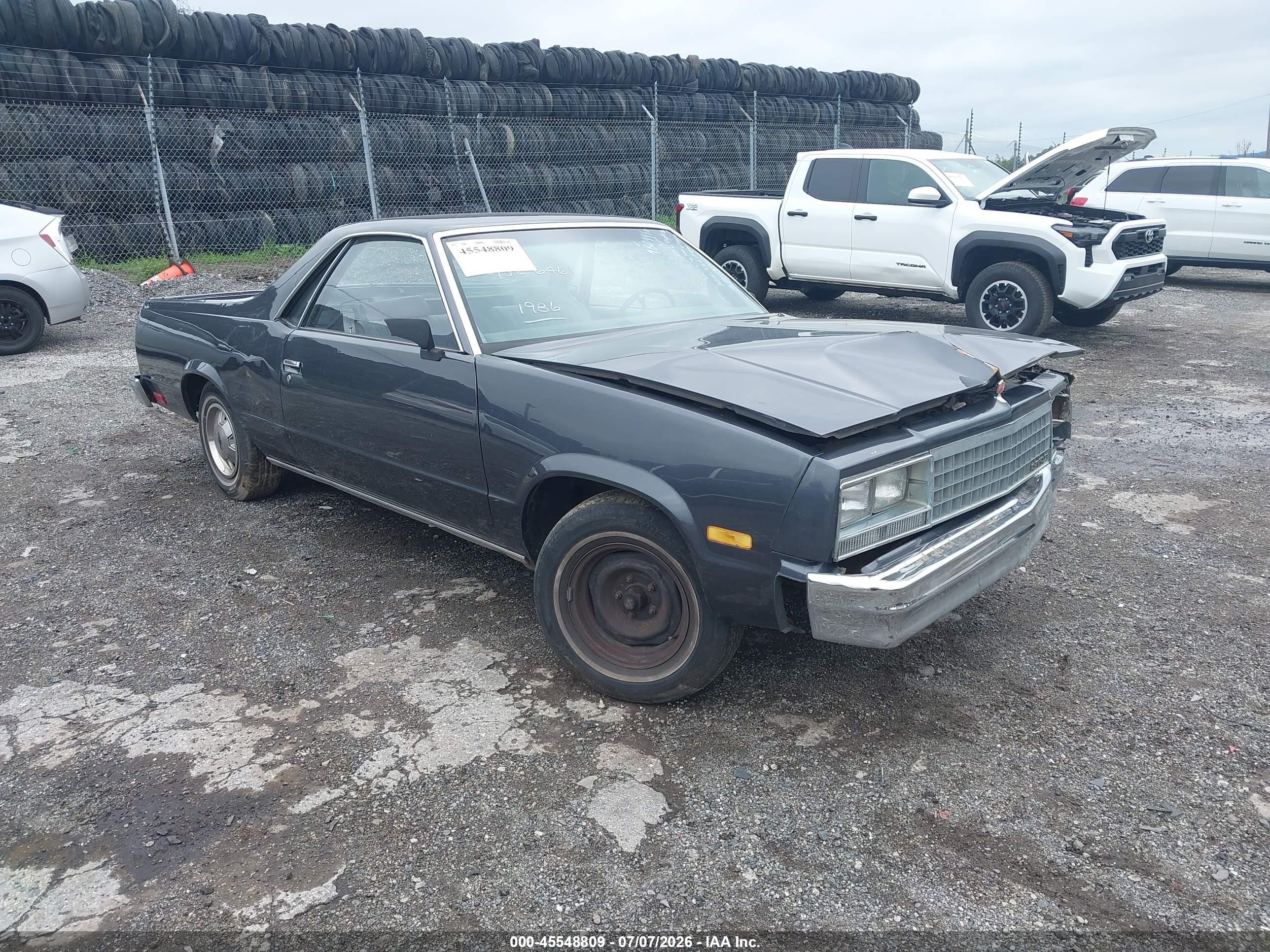 1986 Chevrolet El Camino   Серый vin: 3GCCW80Z5GS918841