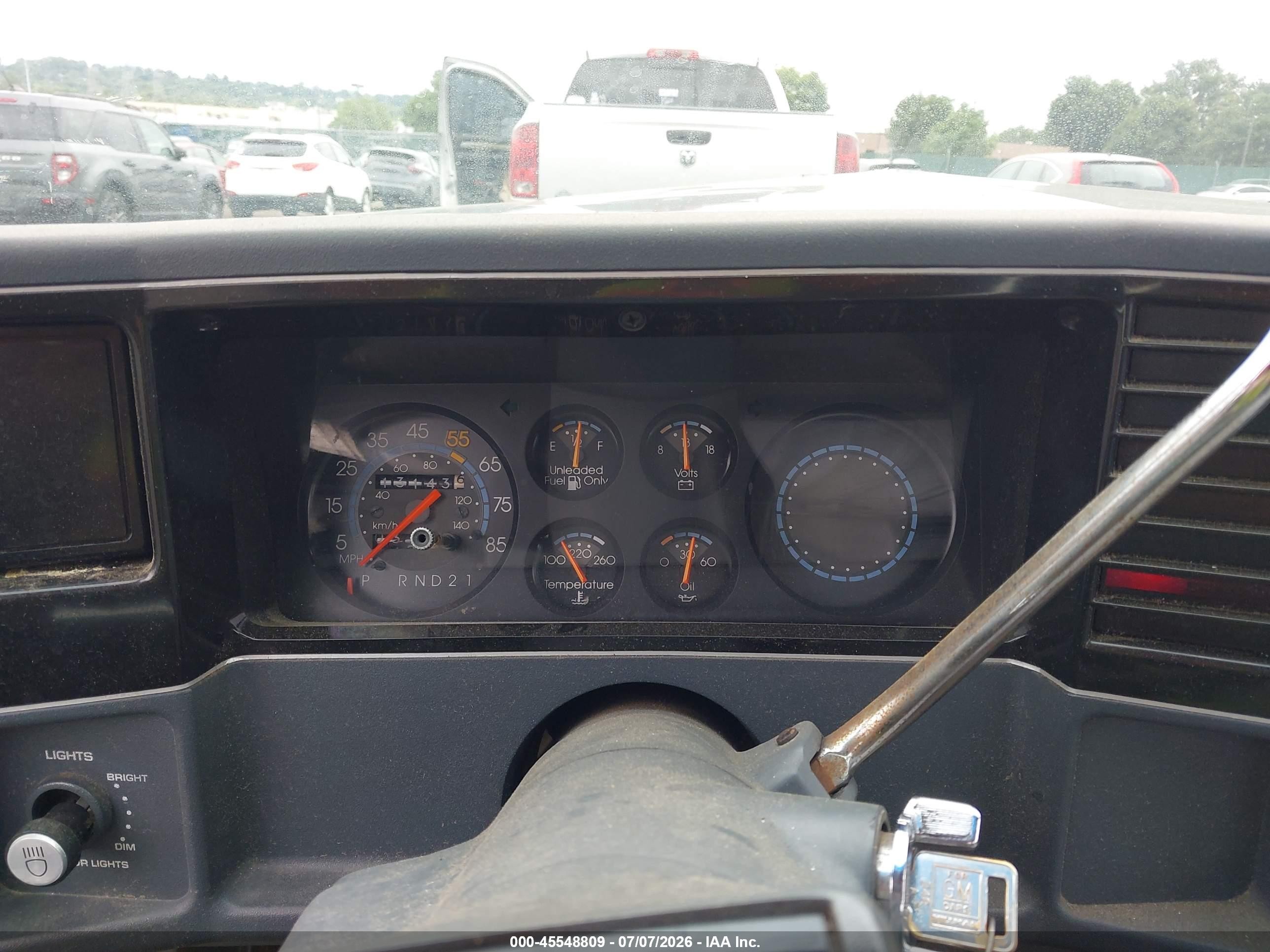1986 Chevrolet El Camino   Серый vin: 3GCCW80Z5GS918841