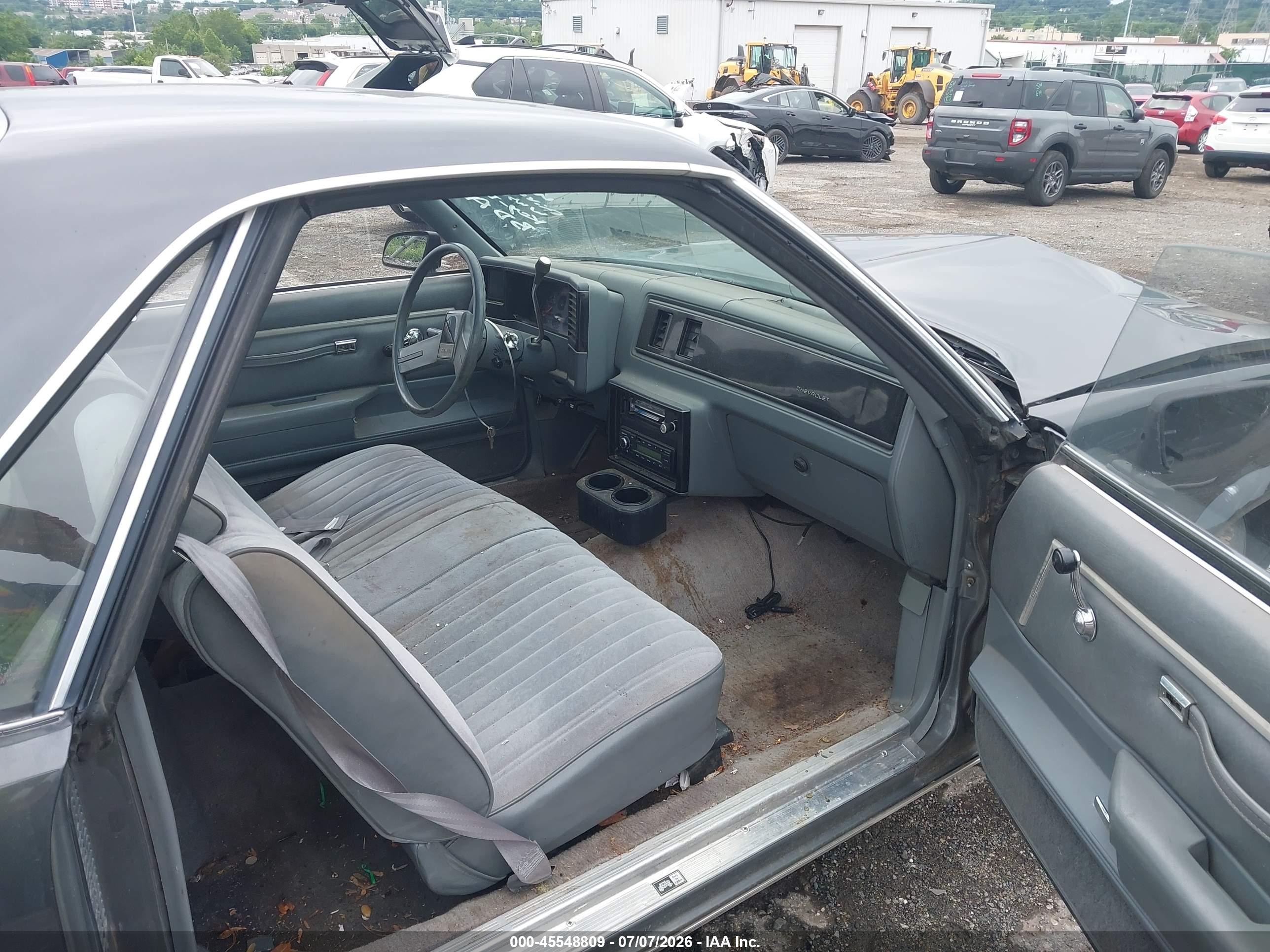 1986 Chevrolet El Camino   Серый vin: 3GCCW80Z5GS918841