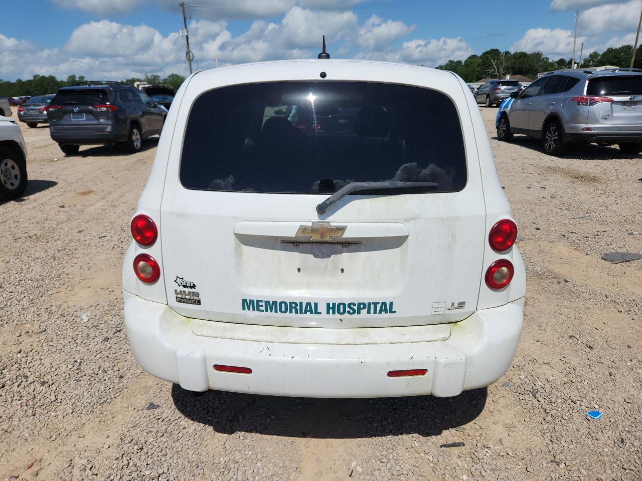 2008 Chevrolet Hhr Panel Ls White vin: 3GCDA15D98S530875 Damage: Rear Bumper/Cover, Scraped, 7 To 8 Inches