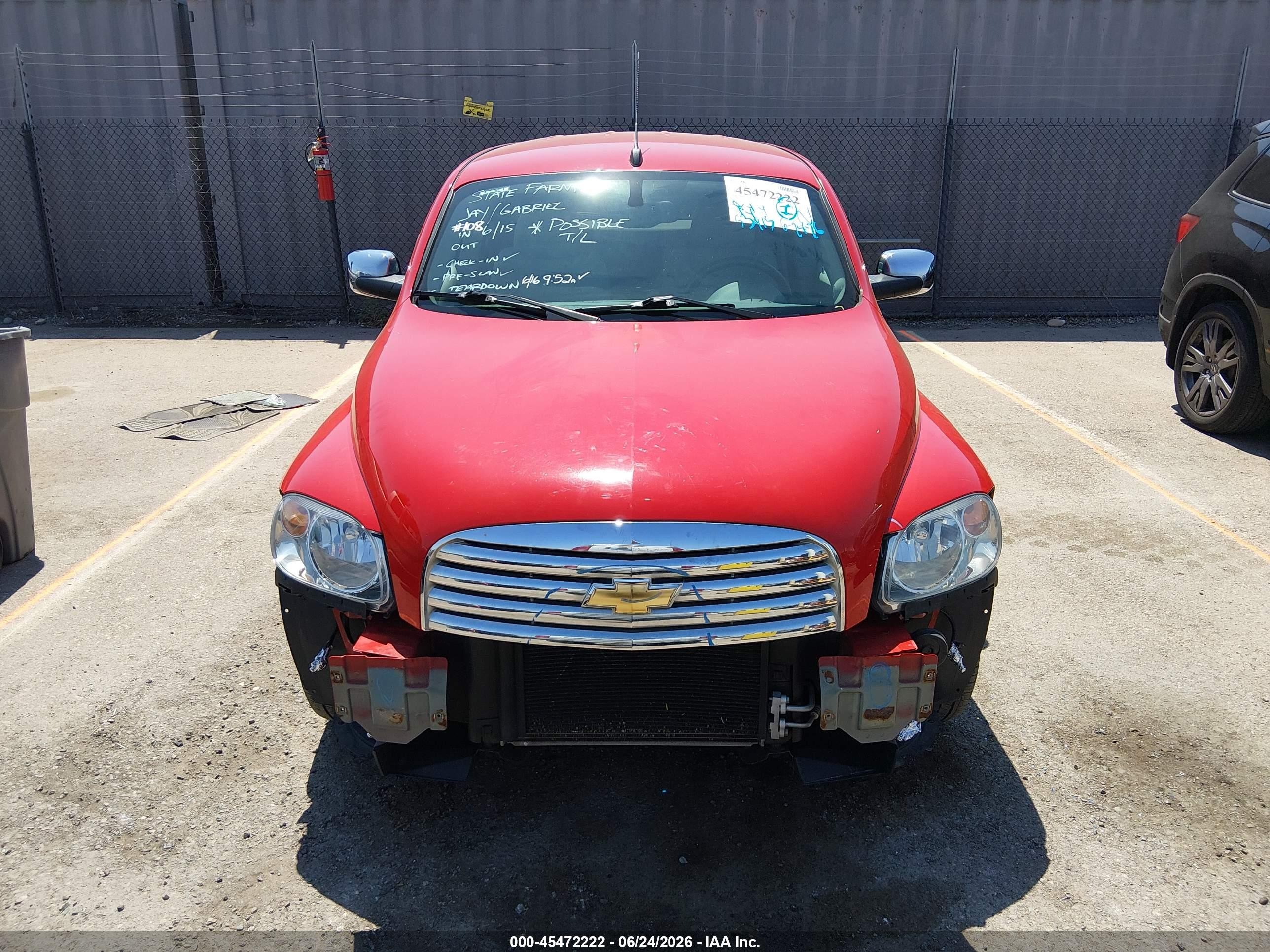 2007 Chevrolet Hhr Panel Lt Red vin: 3GCDA25P17S627681